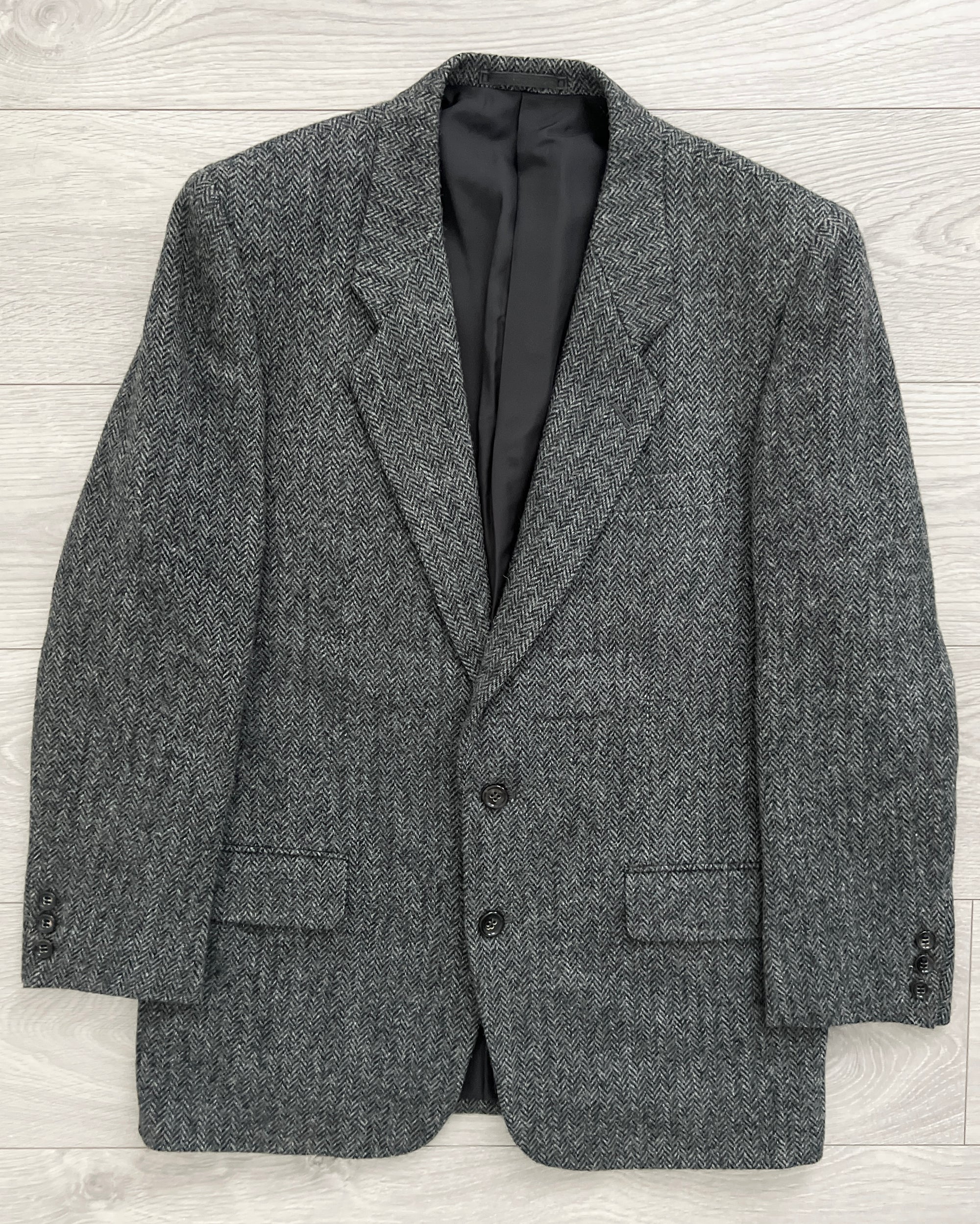 Comme Des Garcons Homme 1990s Wool Herringbone Suit - M Jacket / 32" Waist