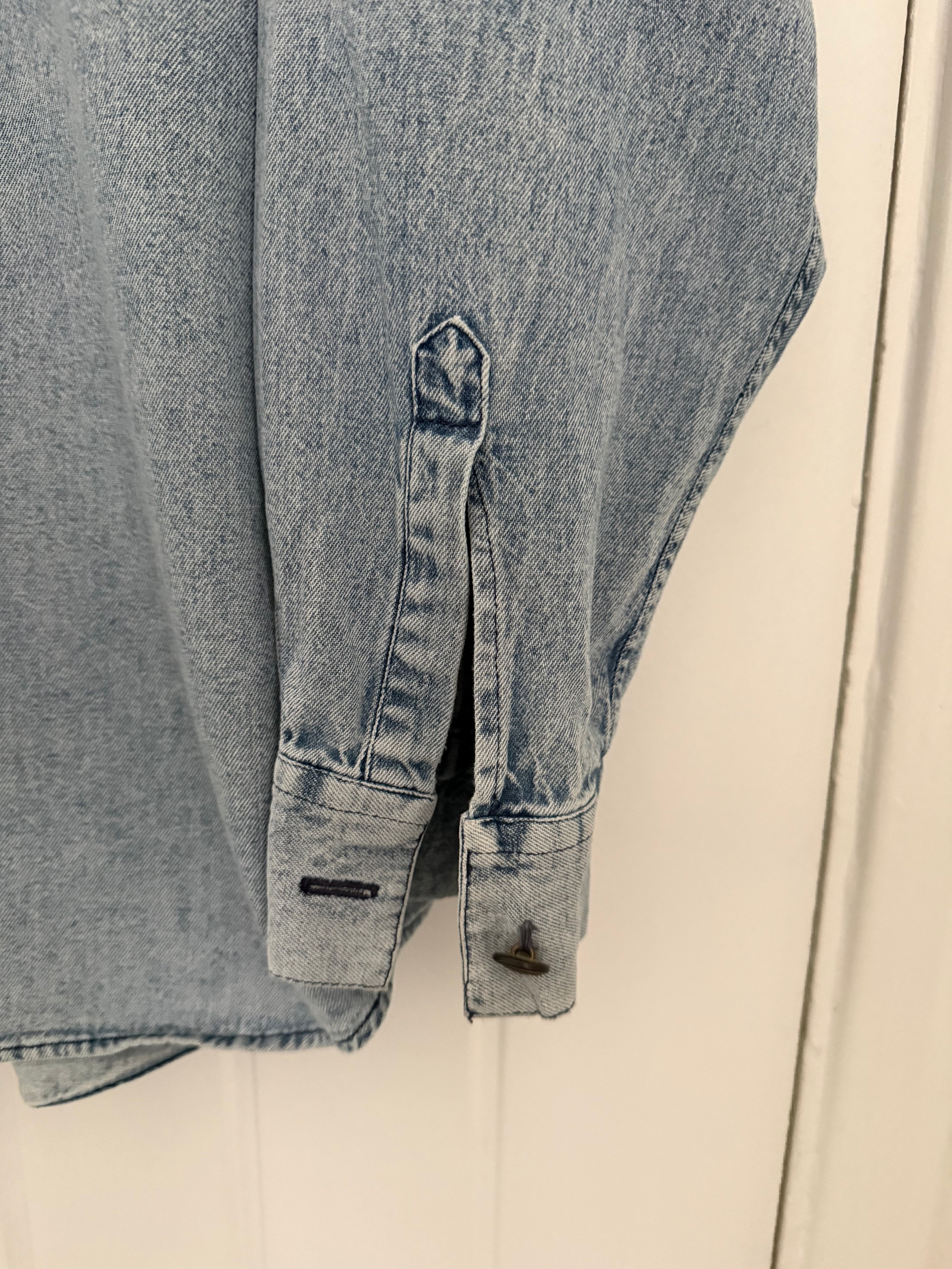 Armani 1990s Relaxed Denim Shirt - Size L