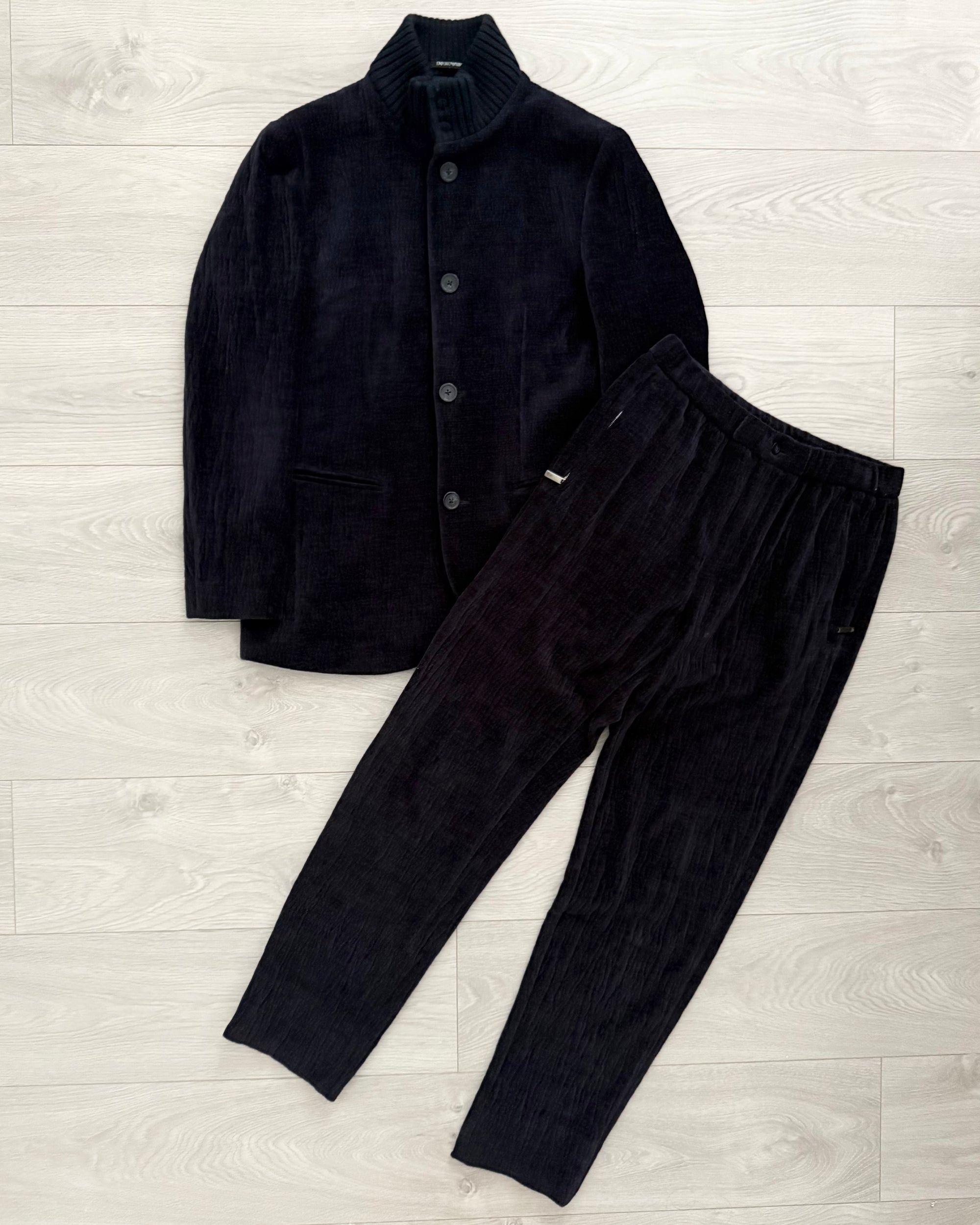 Emporio Armani FW2021 Cotton Jacket & Trousers Set - Size S Jacket / S Trousers