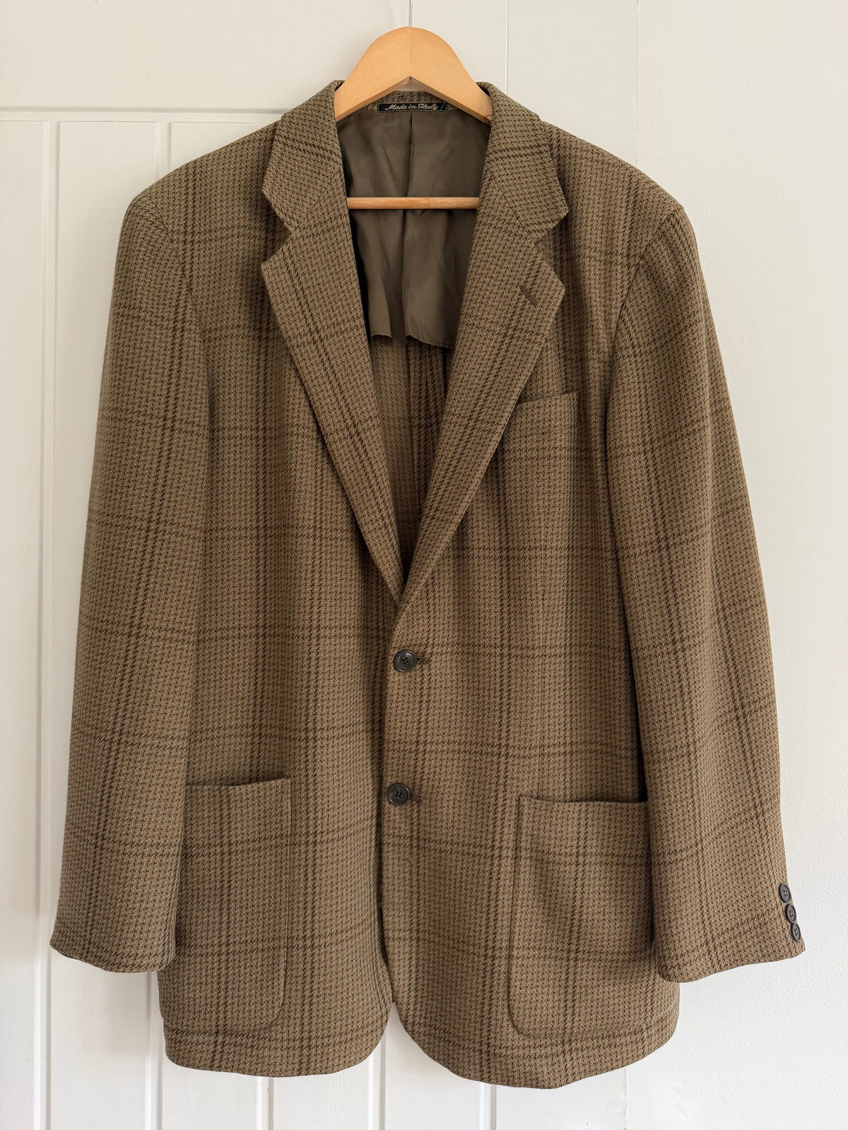 Giorgio Armani 1980s 2B Wool Blend Unlined Sport Jacket Blazer - Size M