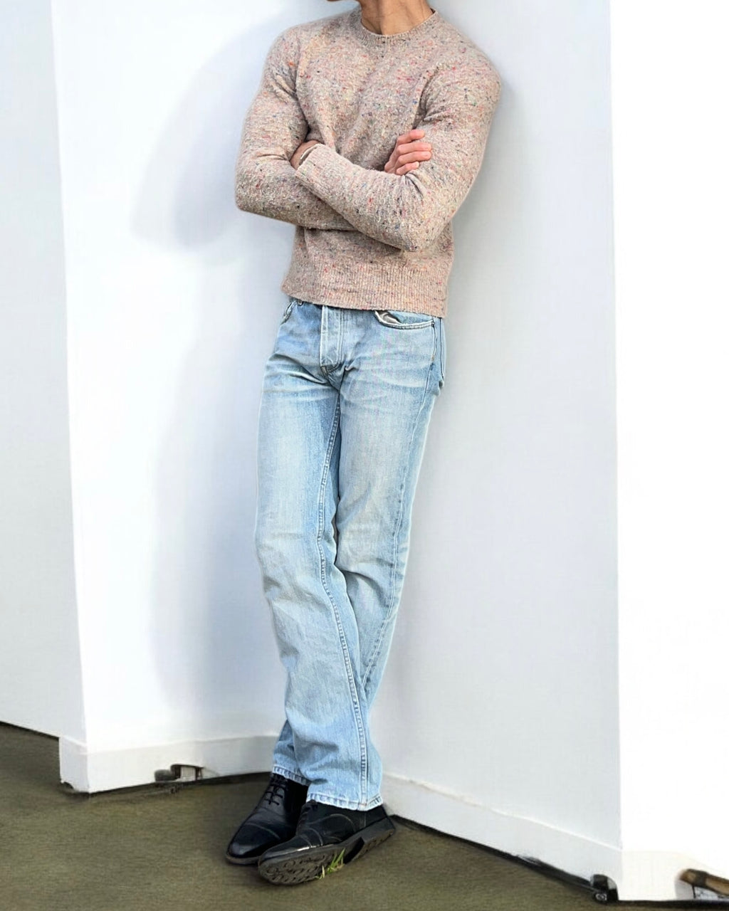 Helmut Lang 2003 Vintage Clean Broken Denim Jeans Classic Low Cut - Size 30