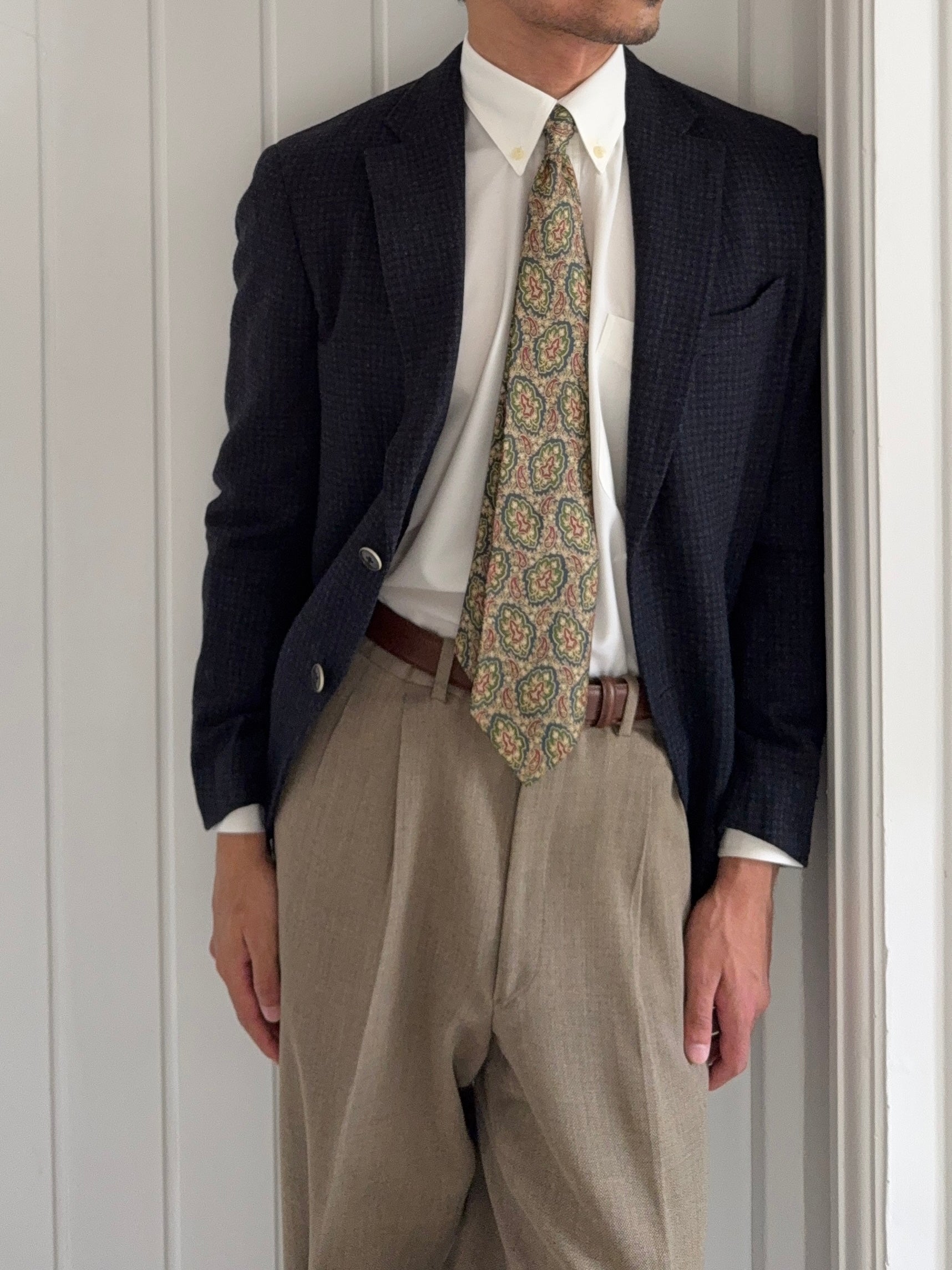 Hilton Armani 1990s 2B Unstructured Wool Sports Jacket Blazer - Size S