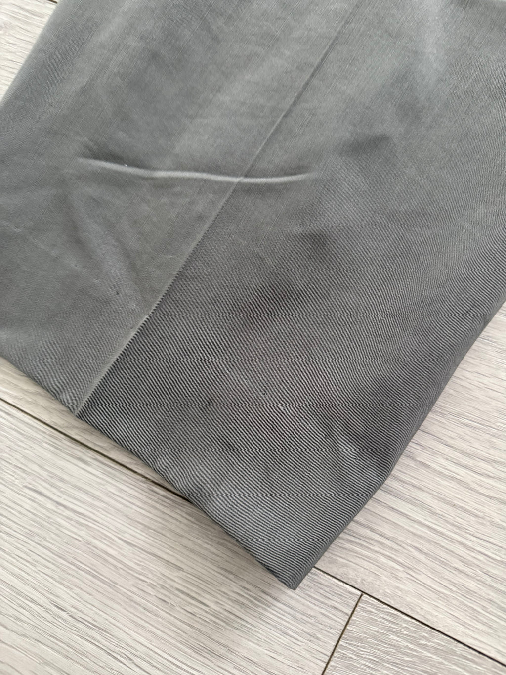 Hugo Boss 1980s 'Al Capone' Peaked Lapel Double Breasted Pleated Wool Silk Suit - Size XXL Jacket / 36" Waist