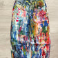 WC11Dene Trompe L'oeil Paint Splatter Jeans - Size L