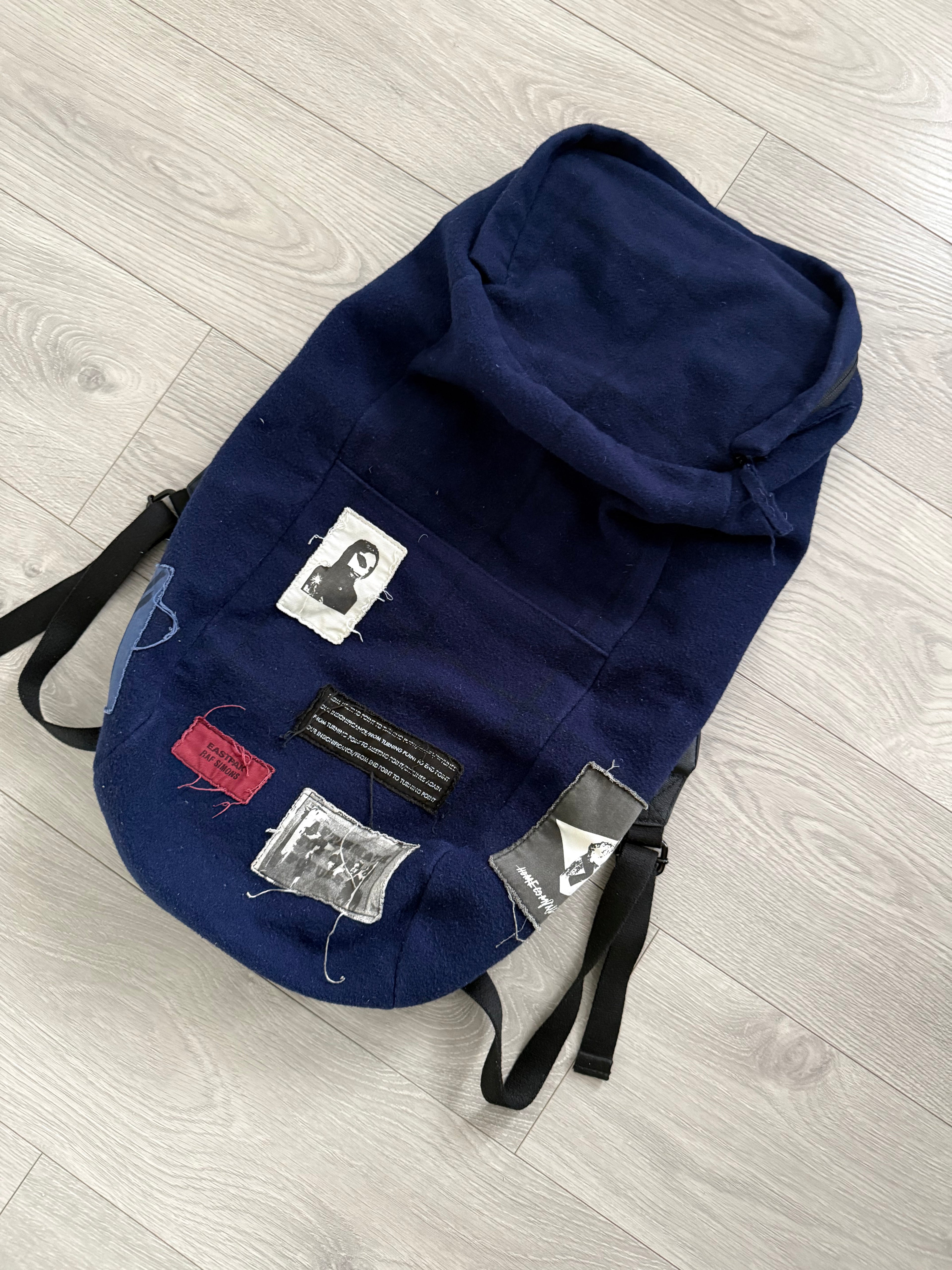 Raf Simons x Eastpak 2008 Wool Patchwork Bucket Bag