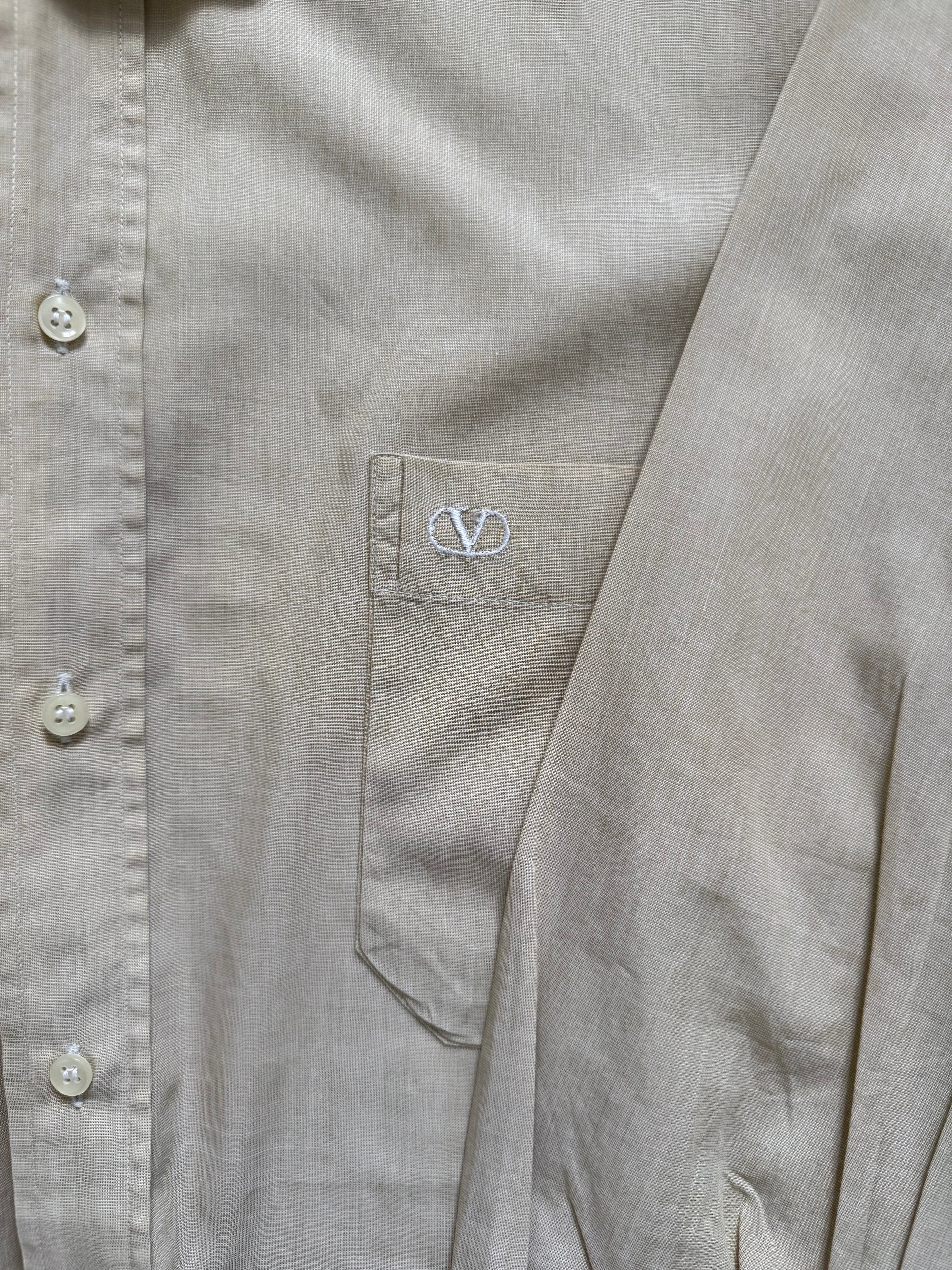 Valentino 1980s Cotton Shirt - Size S