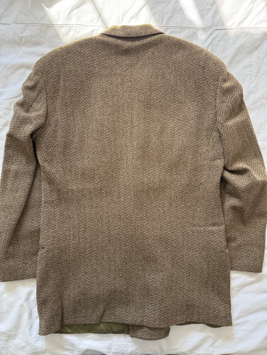 Giorgio Armani 1980s Peaked Lapel Double Breasted Textured Wool Sport Jacket Blazer - Size M