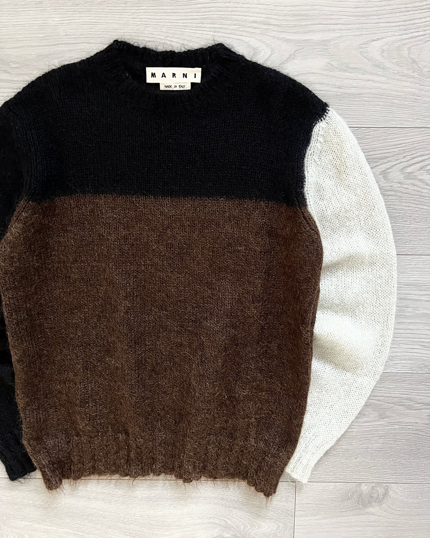 Marni Mohair Colour-Block Sweater - Size S