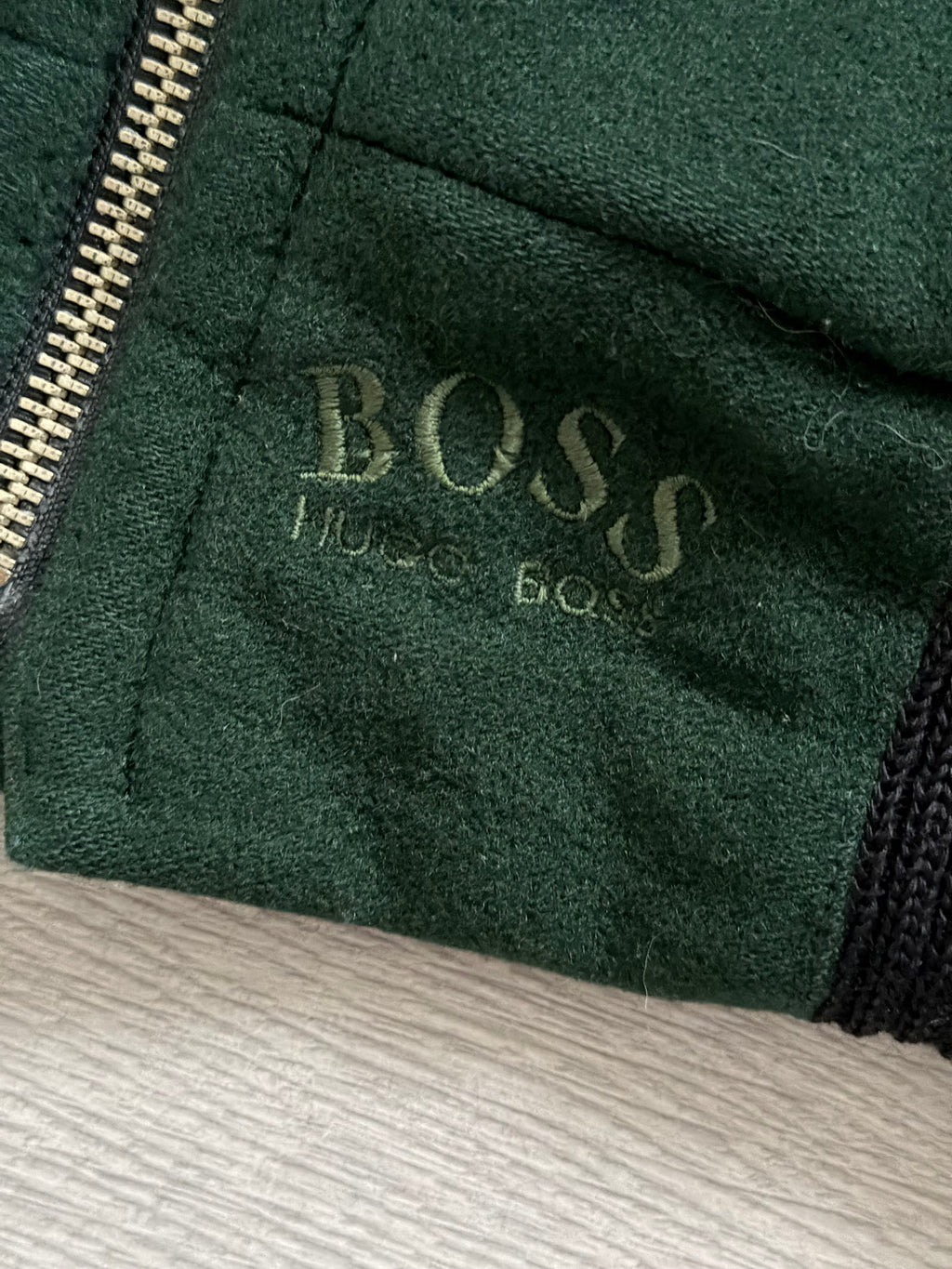 Hugo Boss 1980s Wool Cashmere Bomber Jacket - Size M