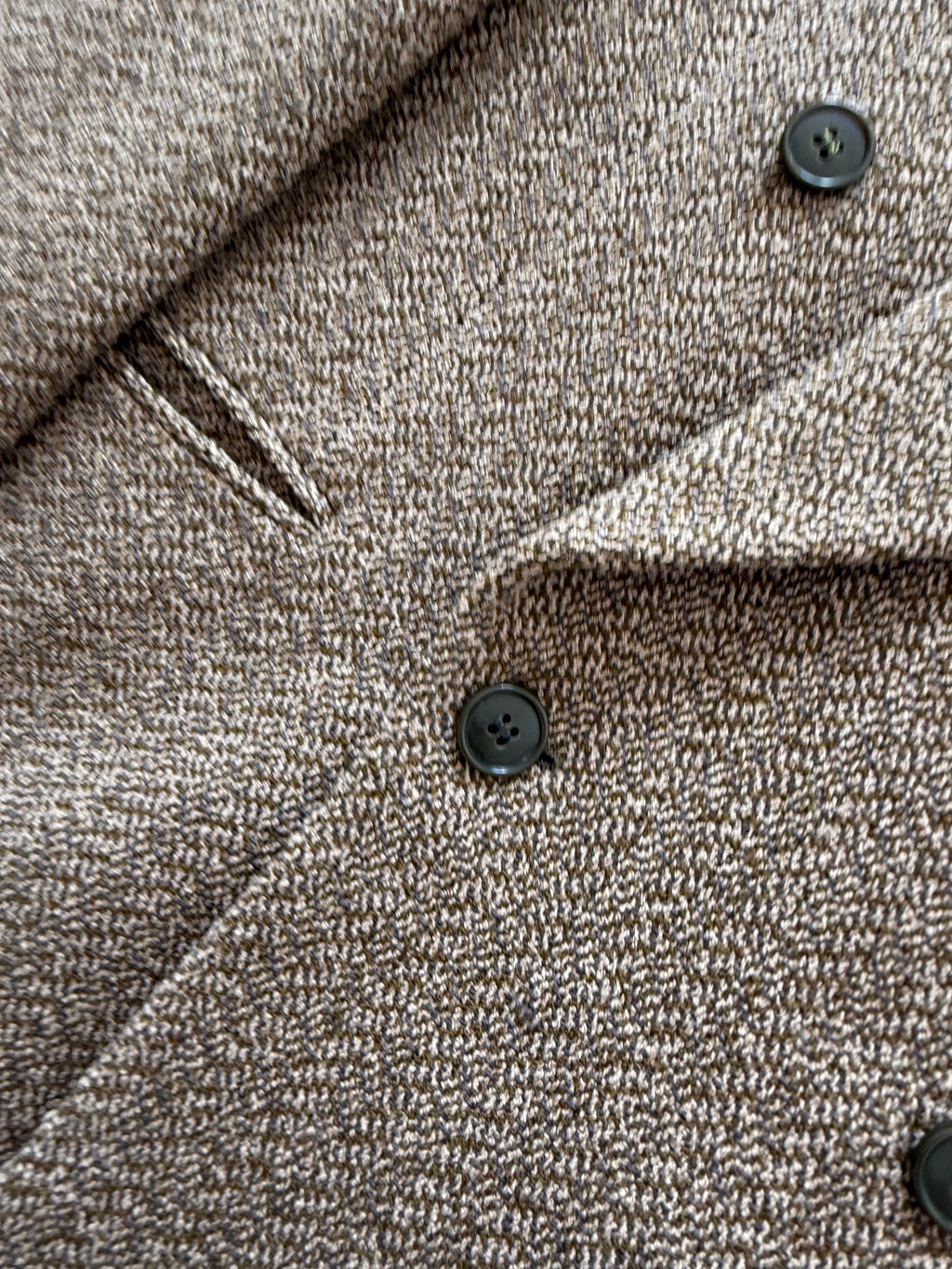 Giorgio Armani 1980s Peaked Lapel Double Breasted Textured Wool Sport Jacket Blazer - Size M