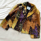 Prada FW2015 Womens Tapestry Silk Embroidered Jacket - Size IT40