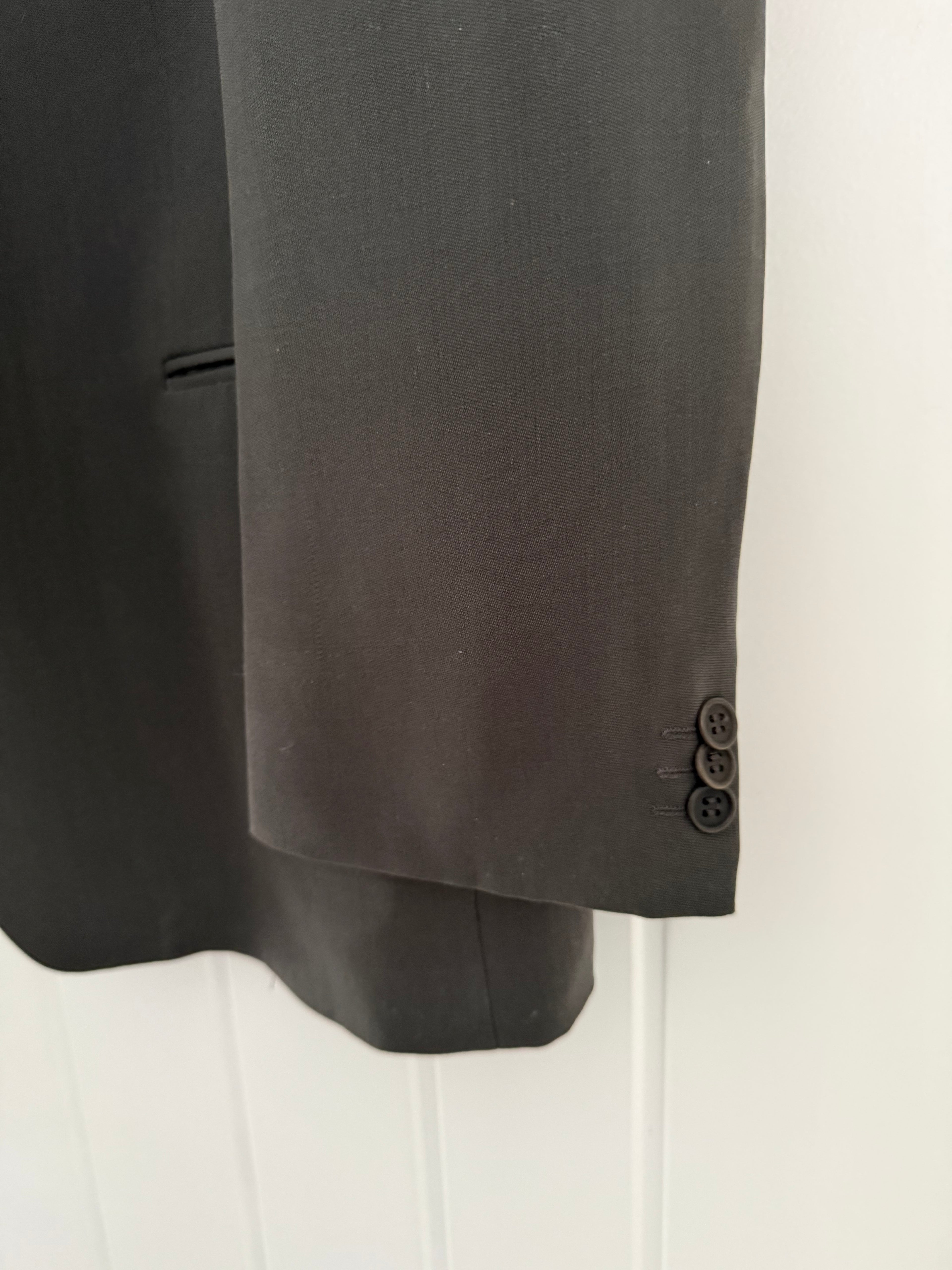 Giorgio Armani 1980s Fluid Wool 3B Blazer Jacket - Size XL