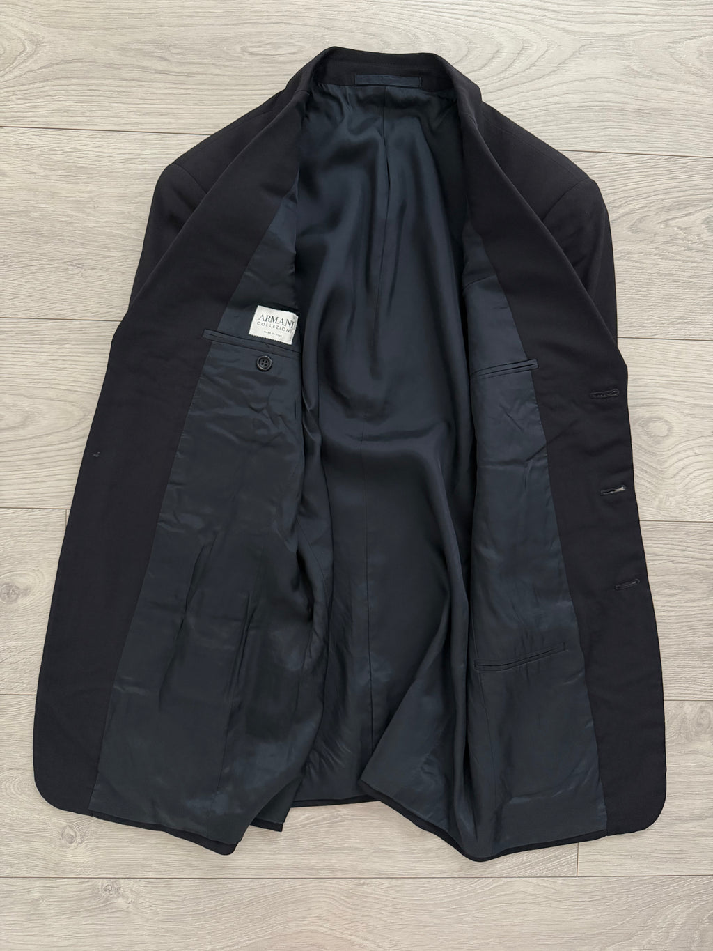 Armani 1990s 3B Pleated Wool Suit Navy - Size S Jacket / 28" Waist