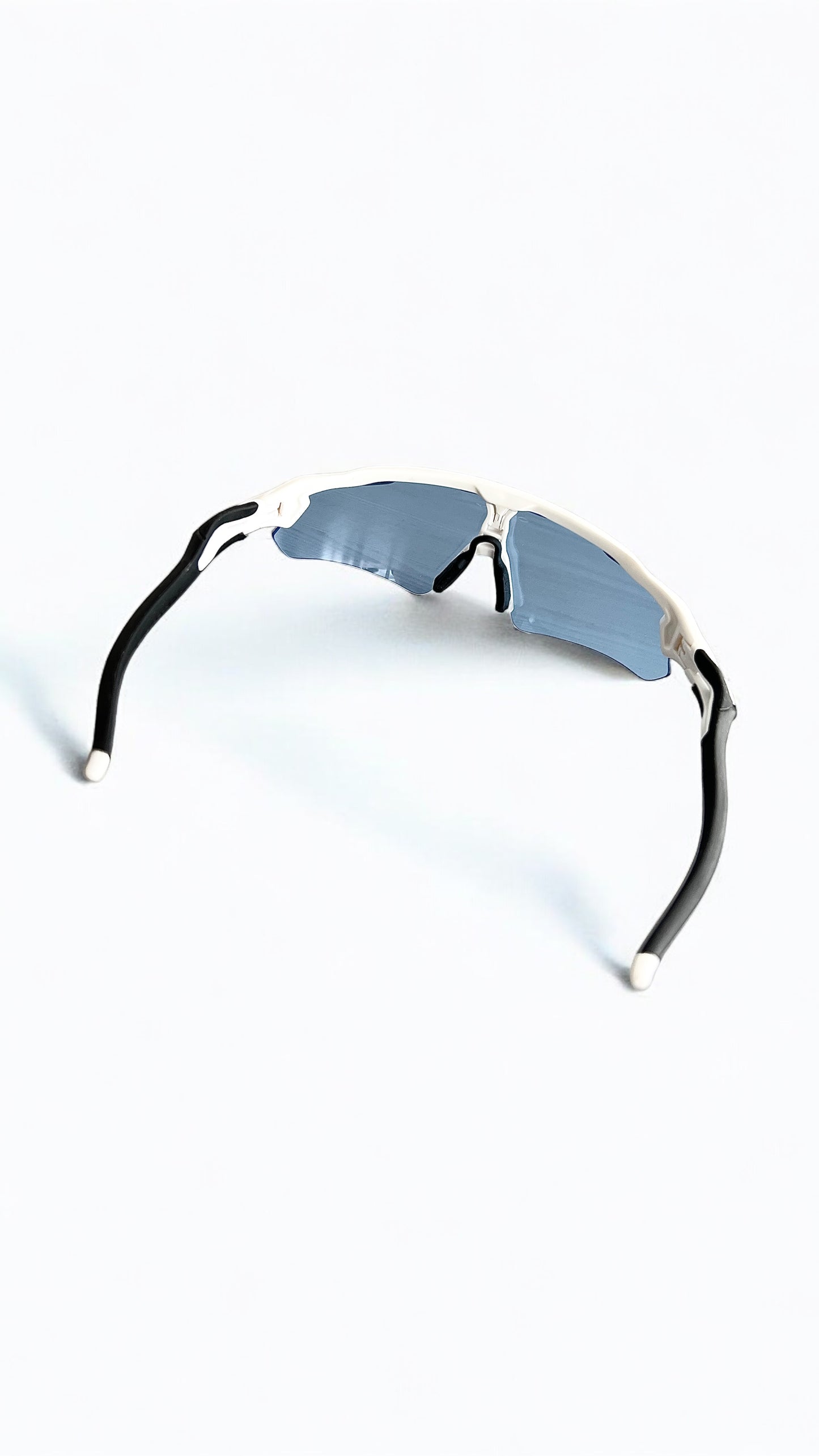 Oakley Radar EV Path Sunglasses in Polished White/Low Light Blue Lenses