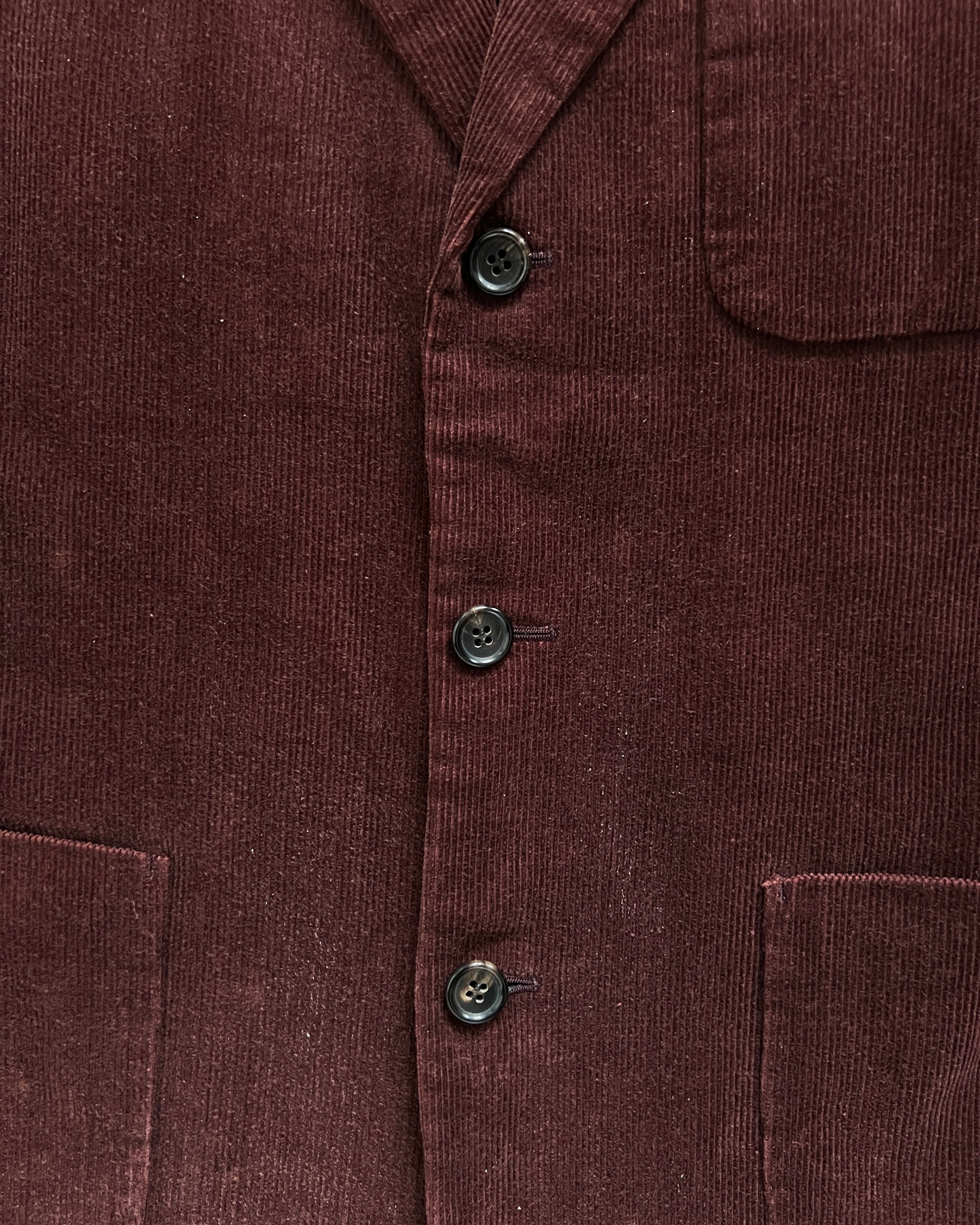 Comme Des Garcons Homme 1993 Rust Red Corduroy Jacket - Size M