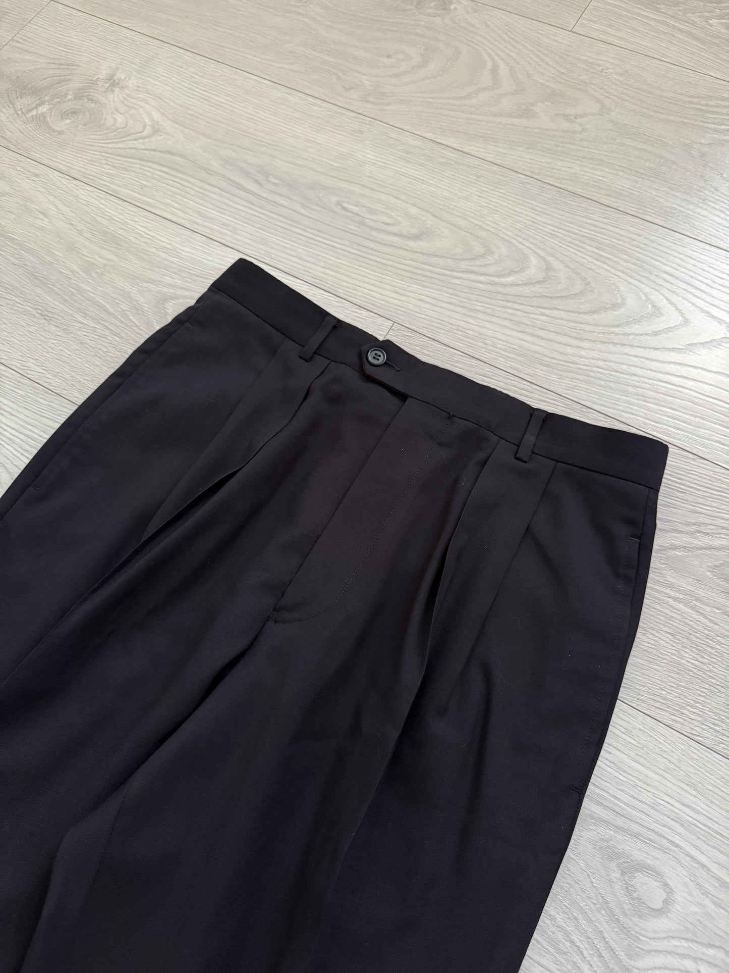 Emporio Armani 1990s Double-Breasted Wool Suit - Size M Jacket / 32" Waist