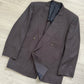 Yves Saint Laurent 1990s Double-Breasted Pleated Wool Suit - Size XL Jacket / 36" Waist