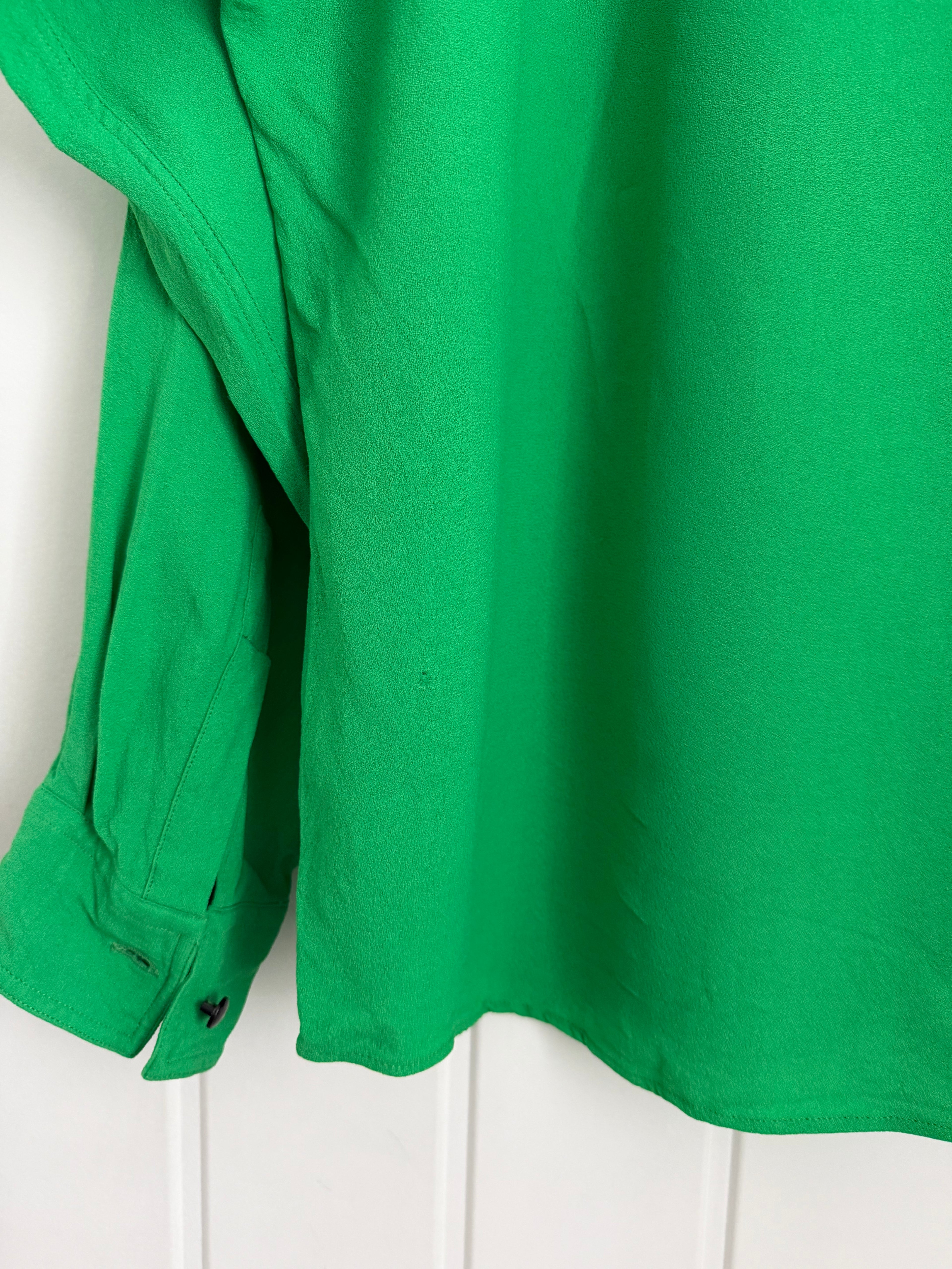 Versace 1990s Relaxed Silk Shirt - Size S