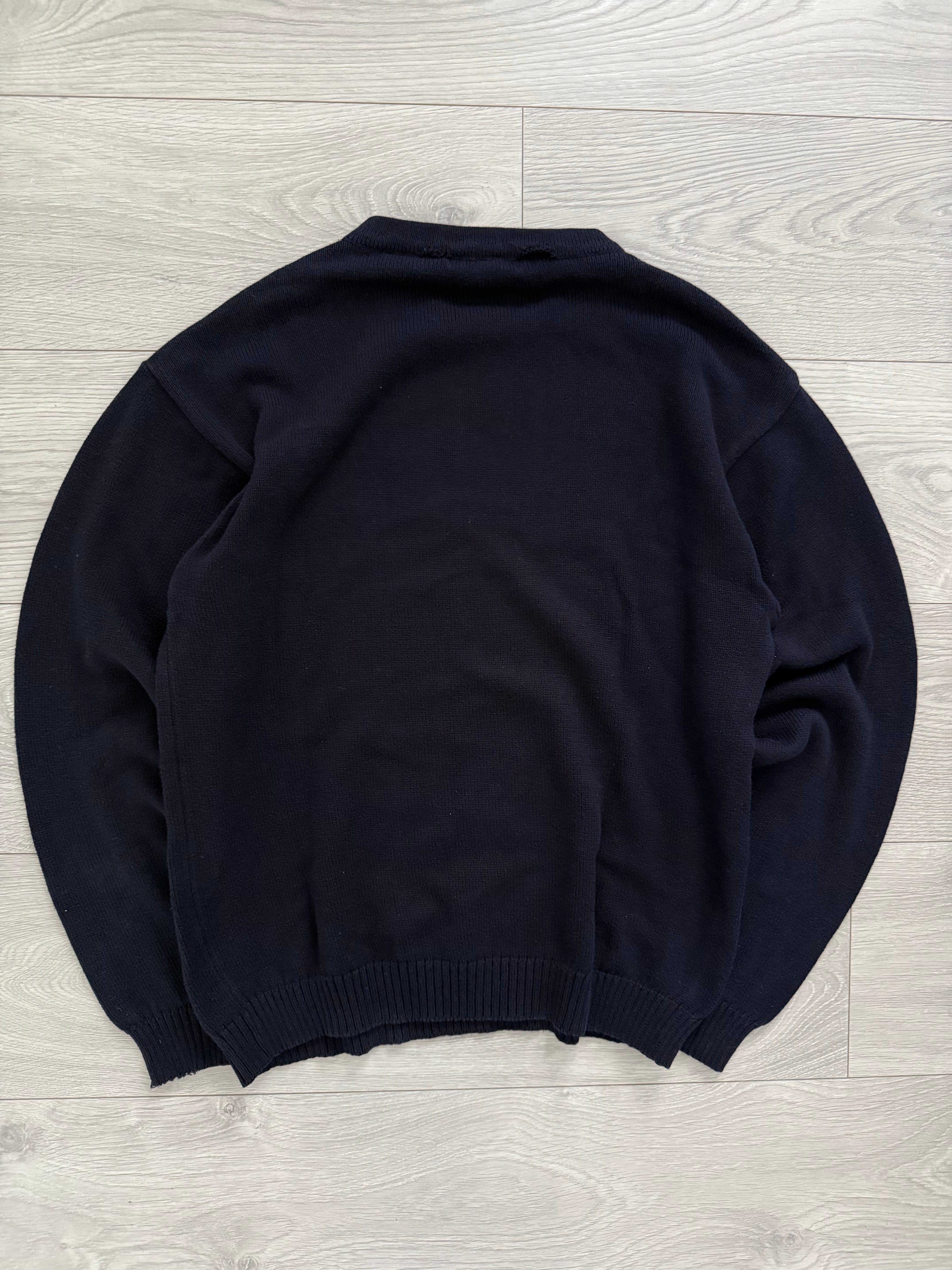 トップス 90s vintage emporio armani knit sweater Emporio Armani 1990s Navy Knit Sweater - Size M – NDWC0 Shop