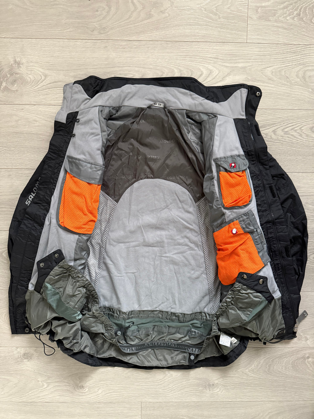 Salomon 2004 Waterproof Fleece Mapped Technical Jacket - Size XL