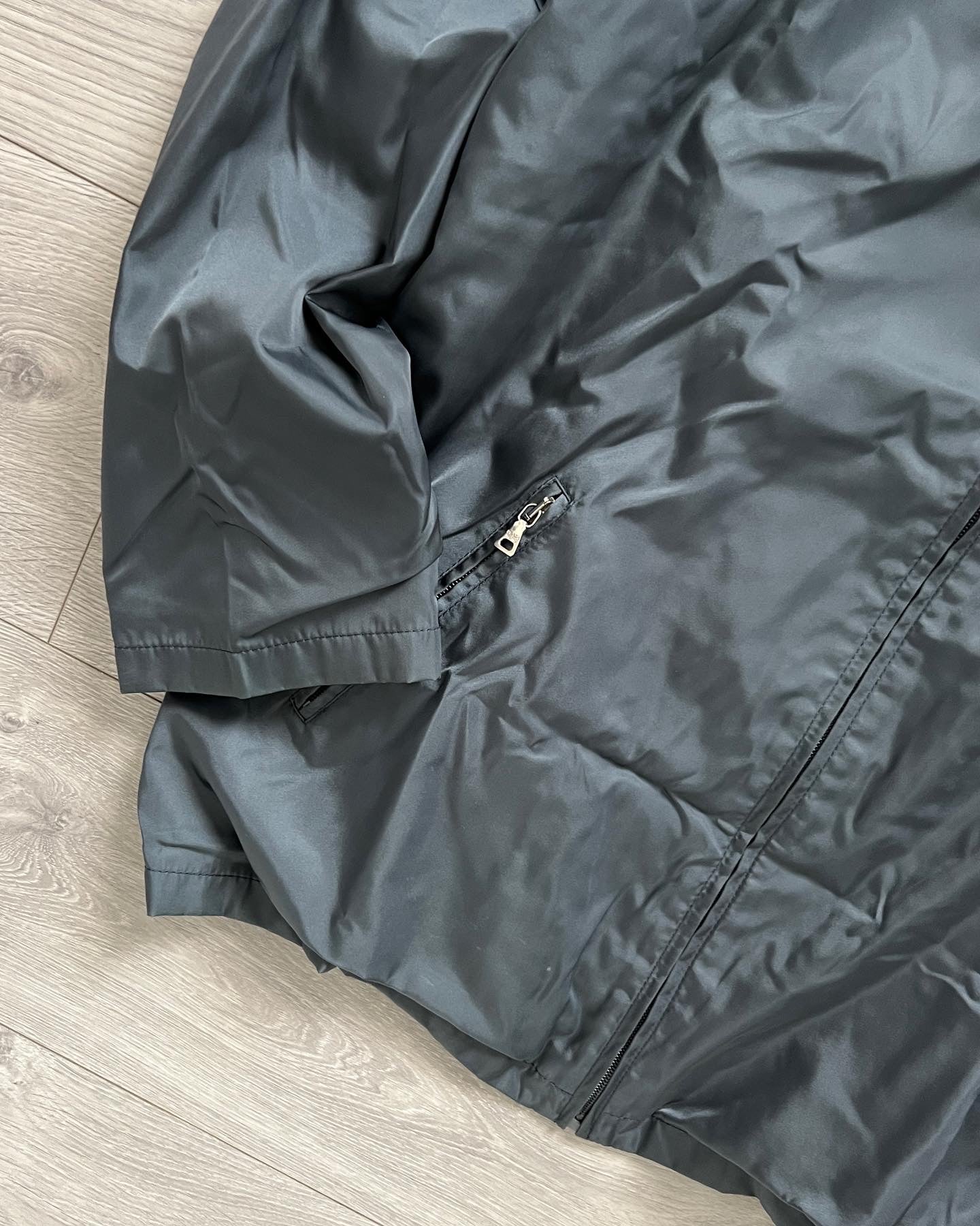 Prada Mainline 1998 Hooded Nylon Jacket - Size S