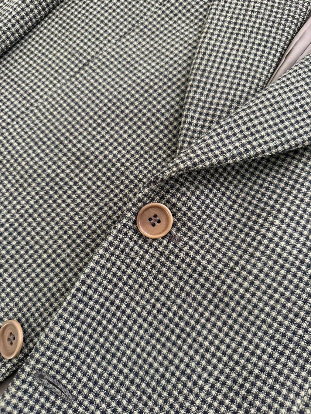 Giorgio Armani 1980s 2B Textured Wool Check Sports Jacket Blazer - Size M