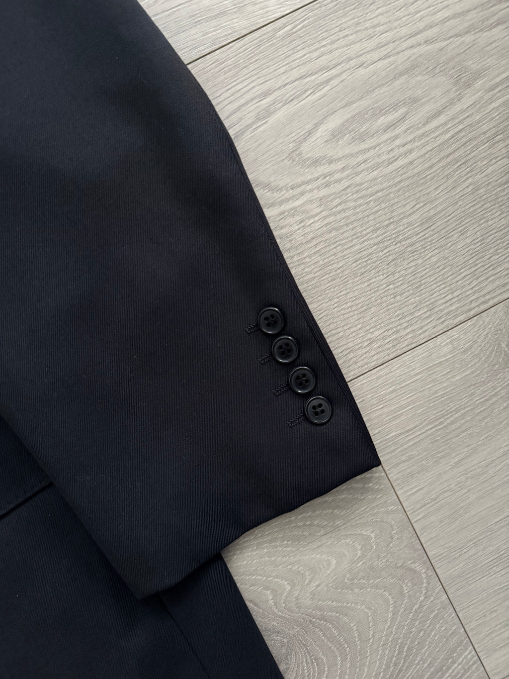 Le Chic Doremuil Fabric Pleated Wool Suit - Size L Jacket / 34" Waist