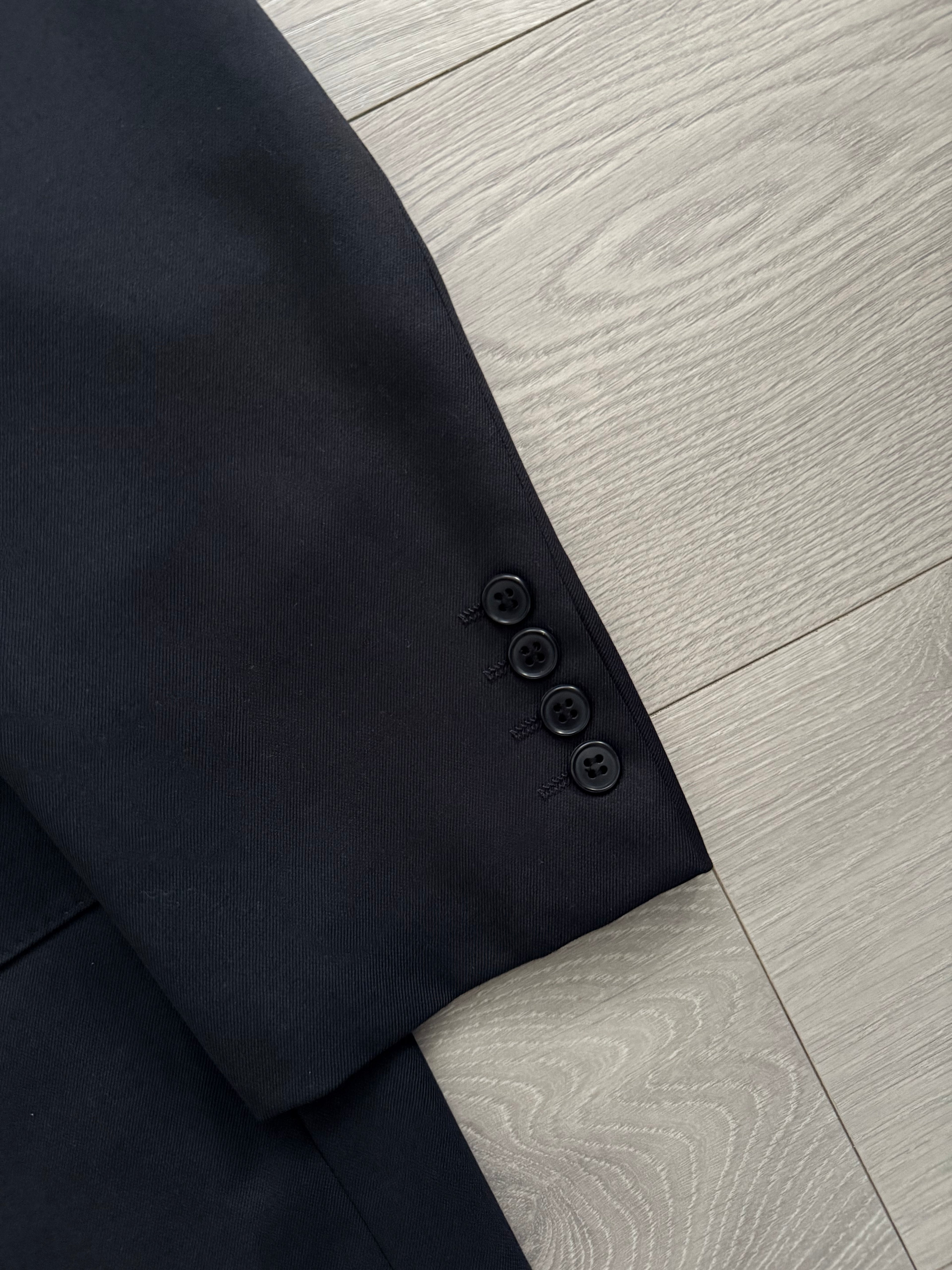 Le Chic Doremuil Fabric Pleated Wool Suit - Size L Jacket / 34" Waist