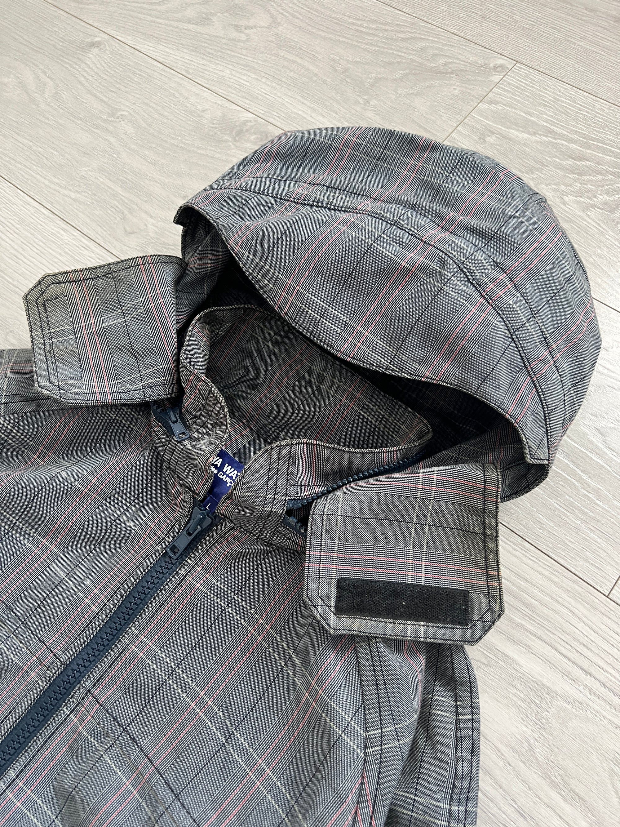 Junya Watanabe AD2004 Technical Cargo Pocket Check Jacket - Size M