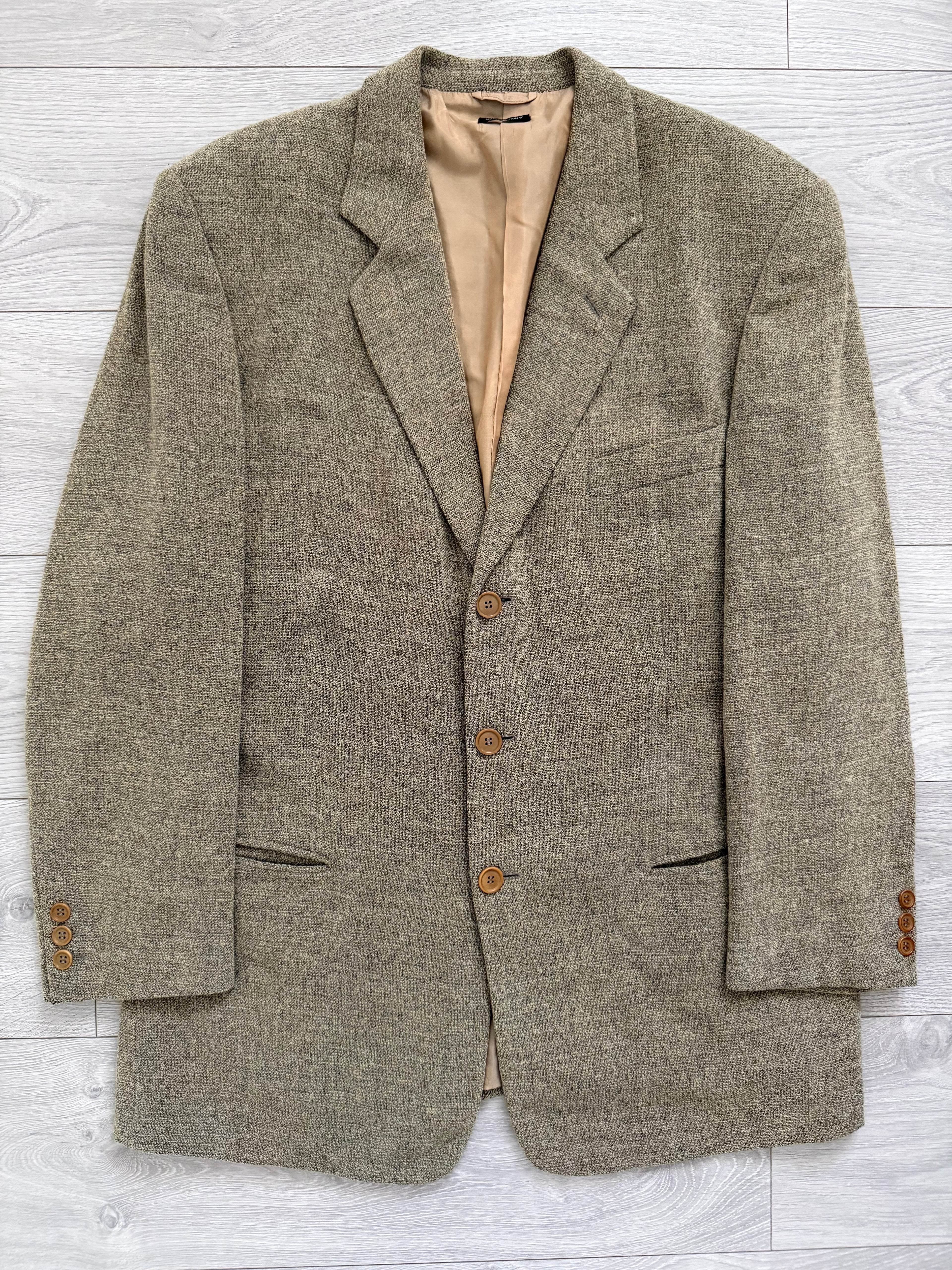 Giorgio Armani Black Label 1990s 3B Textured Sports Jacket Blazer - Size XL
