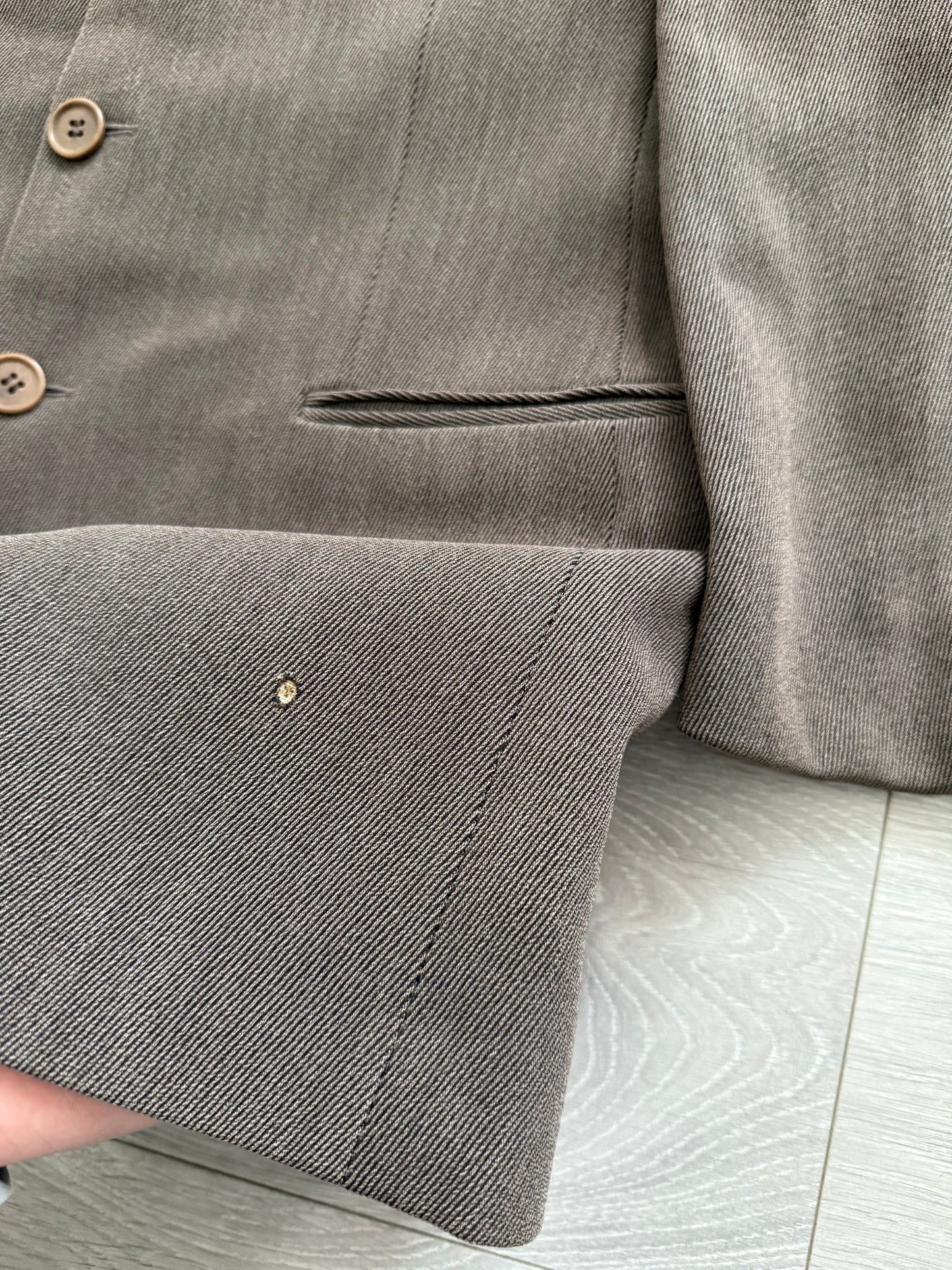 Giorgio Armani 1990s Pleated Wool Suit - Size M Jacket / 30" Waist