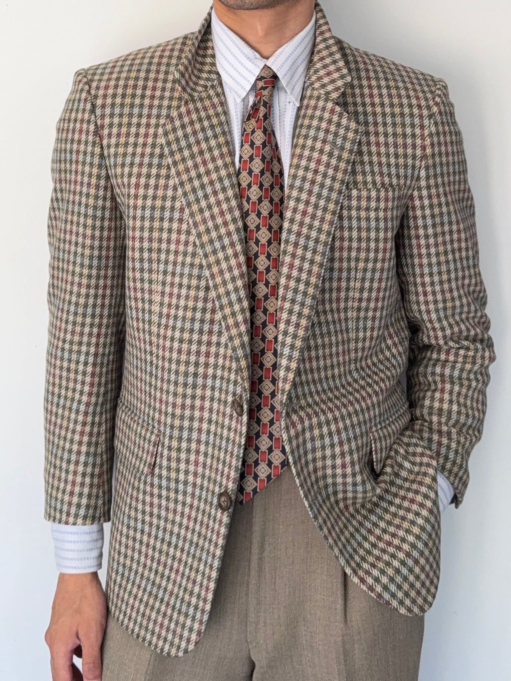 Christian Dior 1980s 2B Wool Sports Jacket Blazer - Size XS