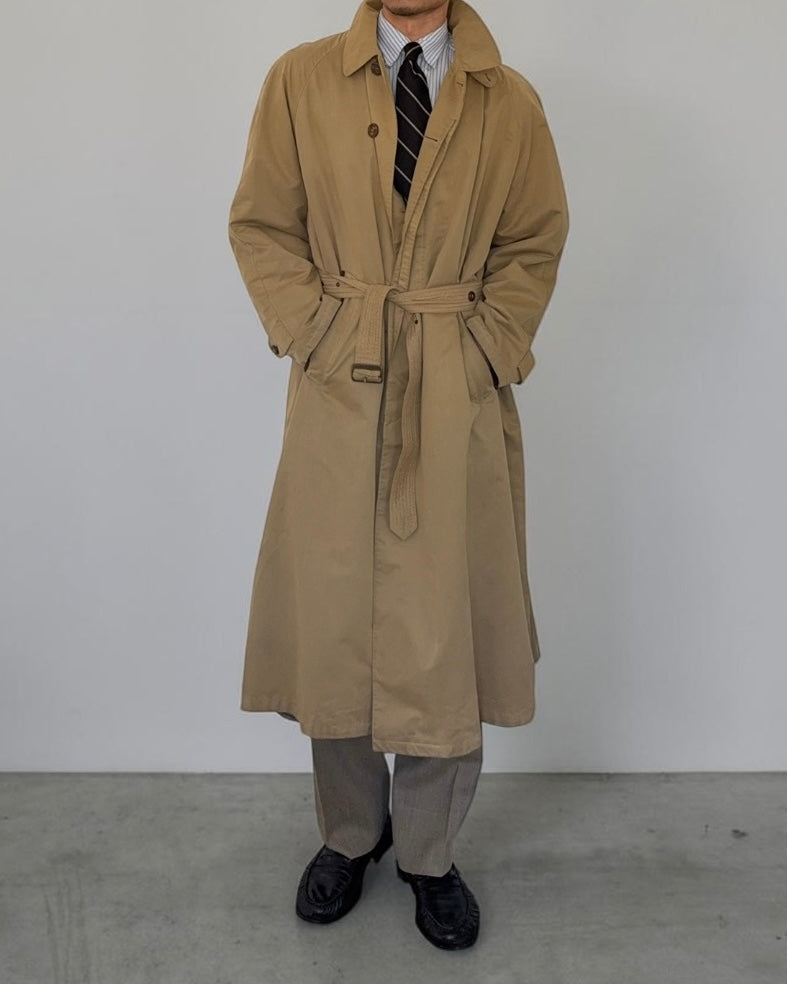 Giorgio Armani 1980s Oversized Belted Trench Coat w/ Removable Liner - Size L