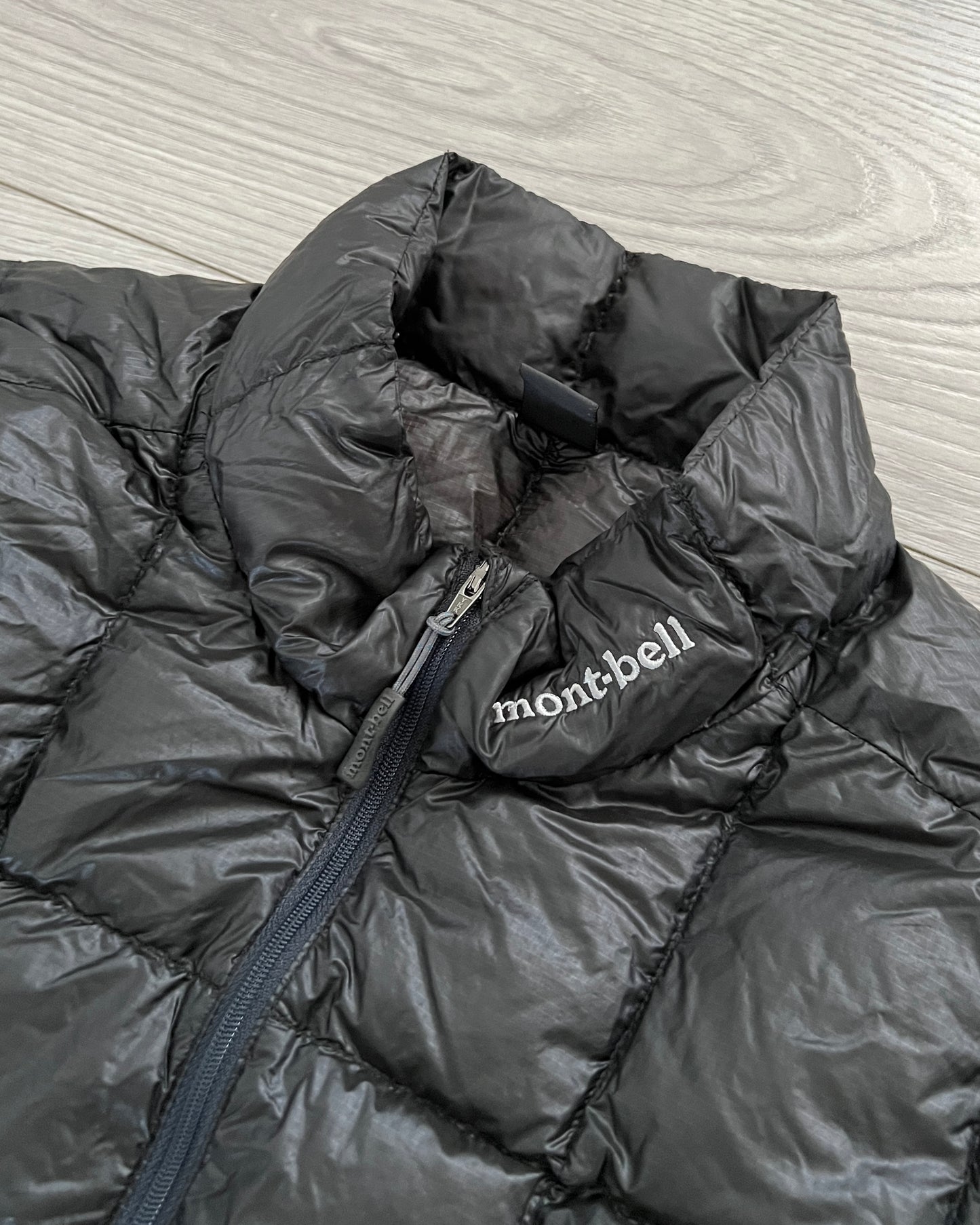 Montbell Square Stitch Goose Down Nylon Puffer Jacket - Size M