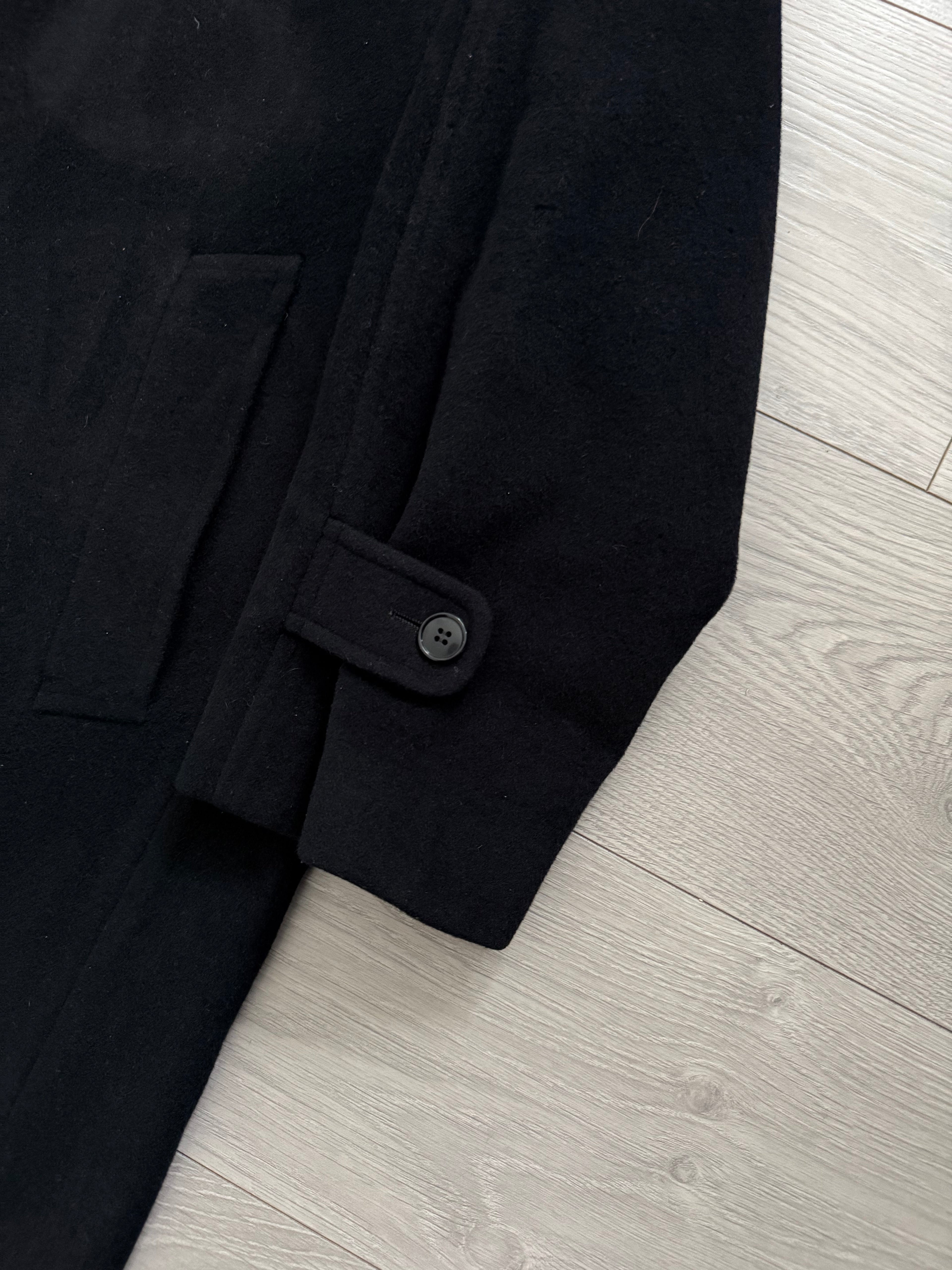 Giorgio Armani 1980s Balmacaan Wool Overcoat - Size M