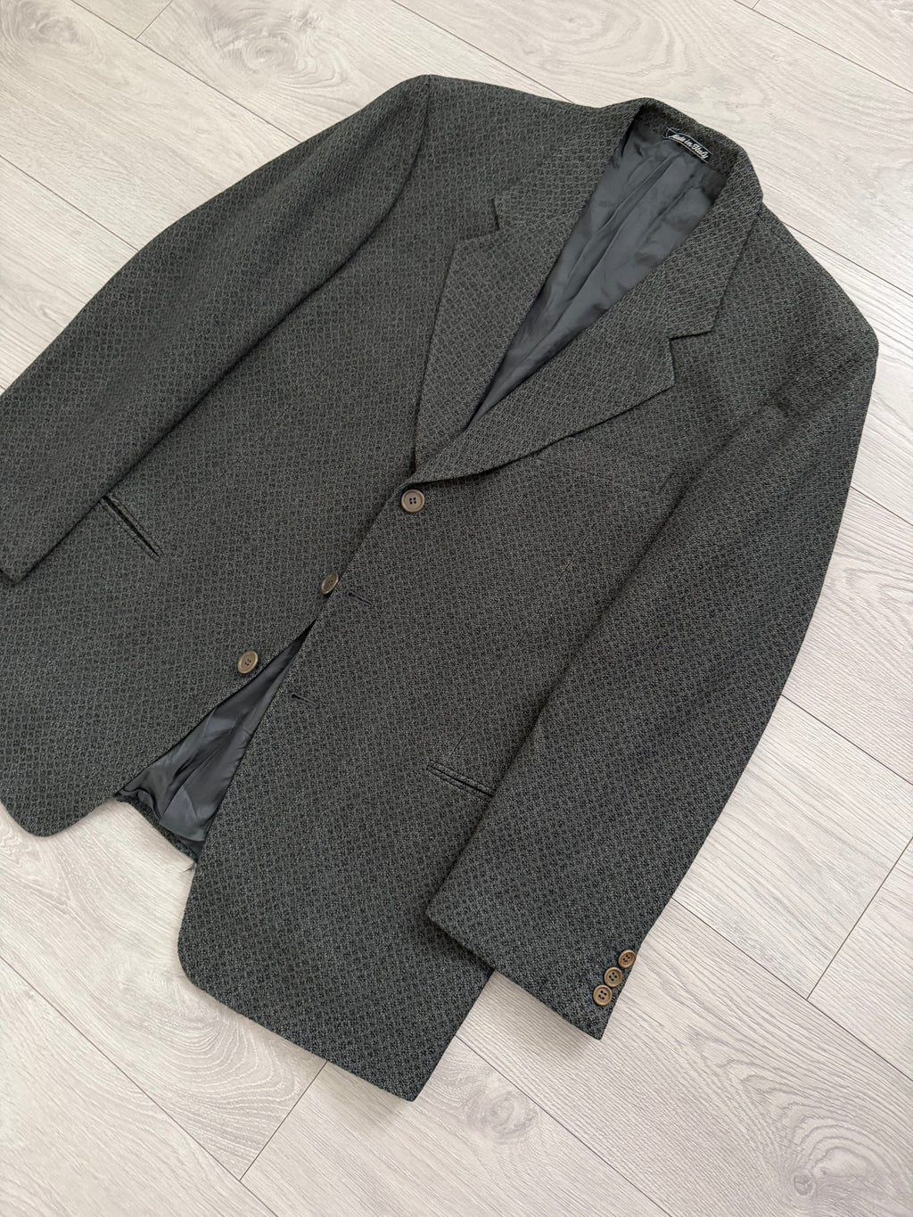 Giorgio Armani Mani 1980s 3B Textured Wool Sport Jacket Blazer - Size XXL