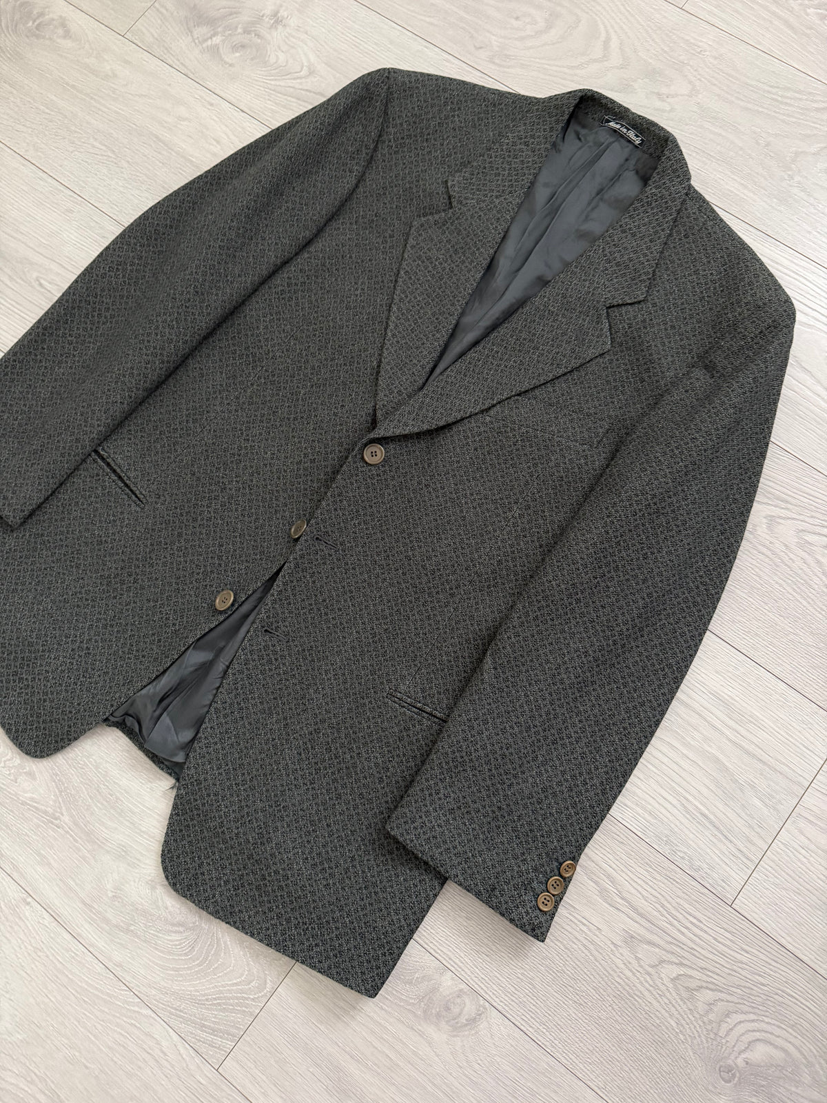Giorgio Armani Mani 1980s 3B Textured Wool Sport Jacket Blazer - Size XXL