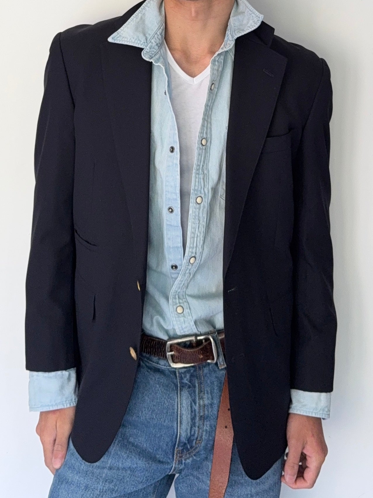 Chaps Ralph Lauren 1990s Wool Prep Jacket - Size L