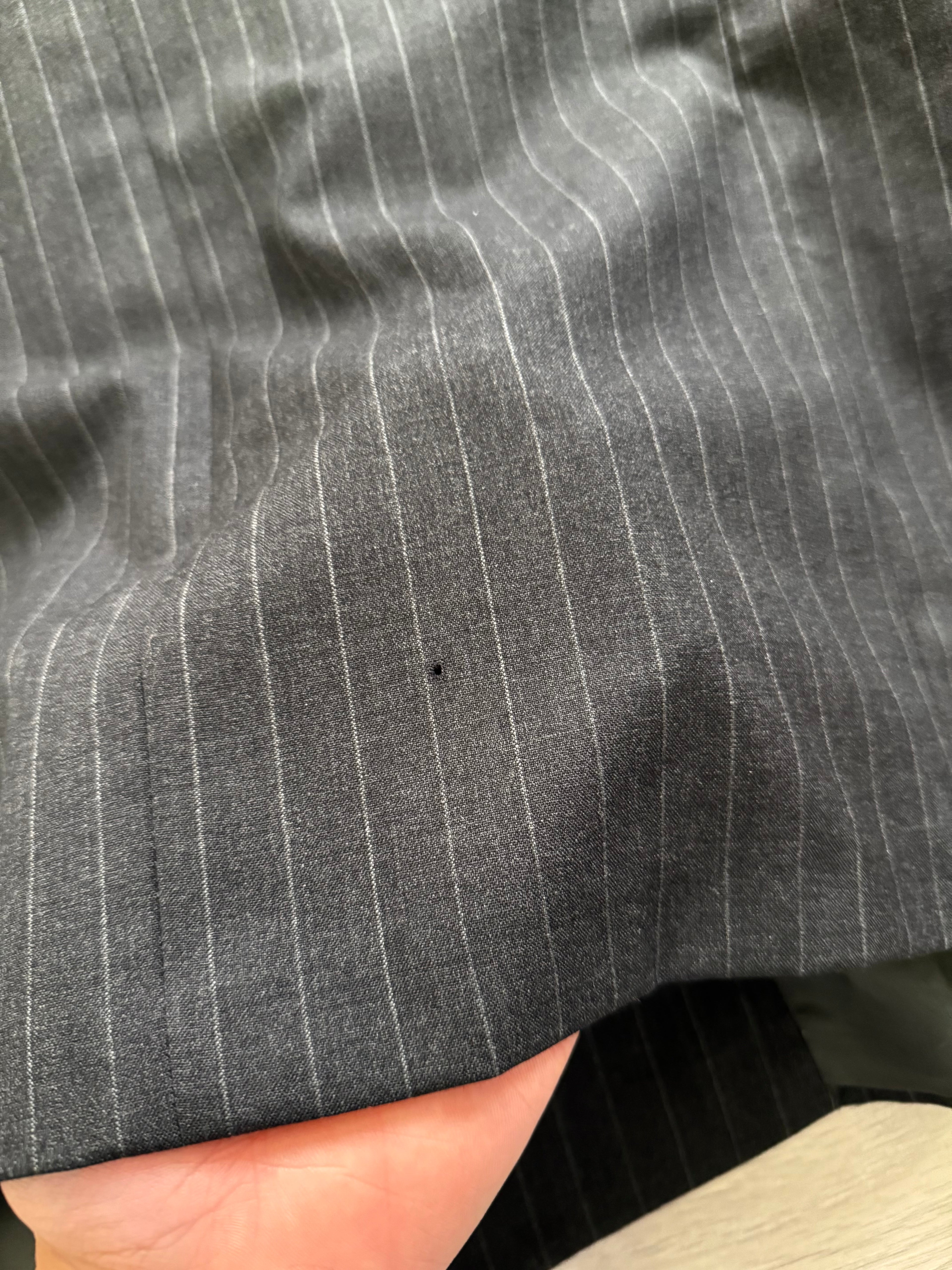 Giorgio Armani 1990s Double-Breasted Pleated Striped Suit - Size M Jacket / 30" Waist