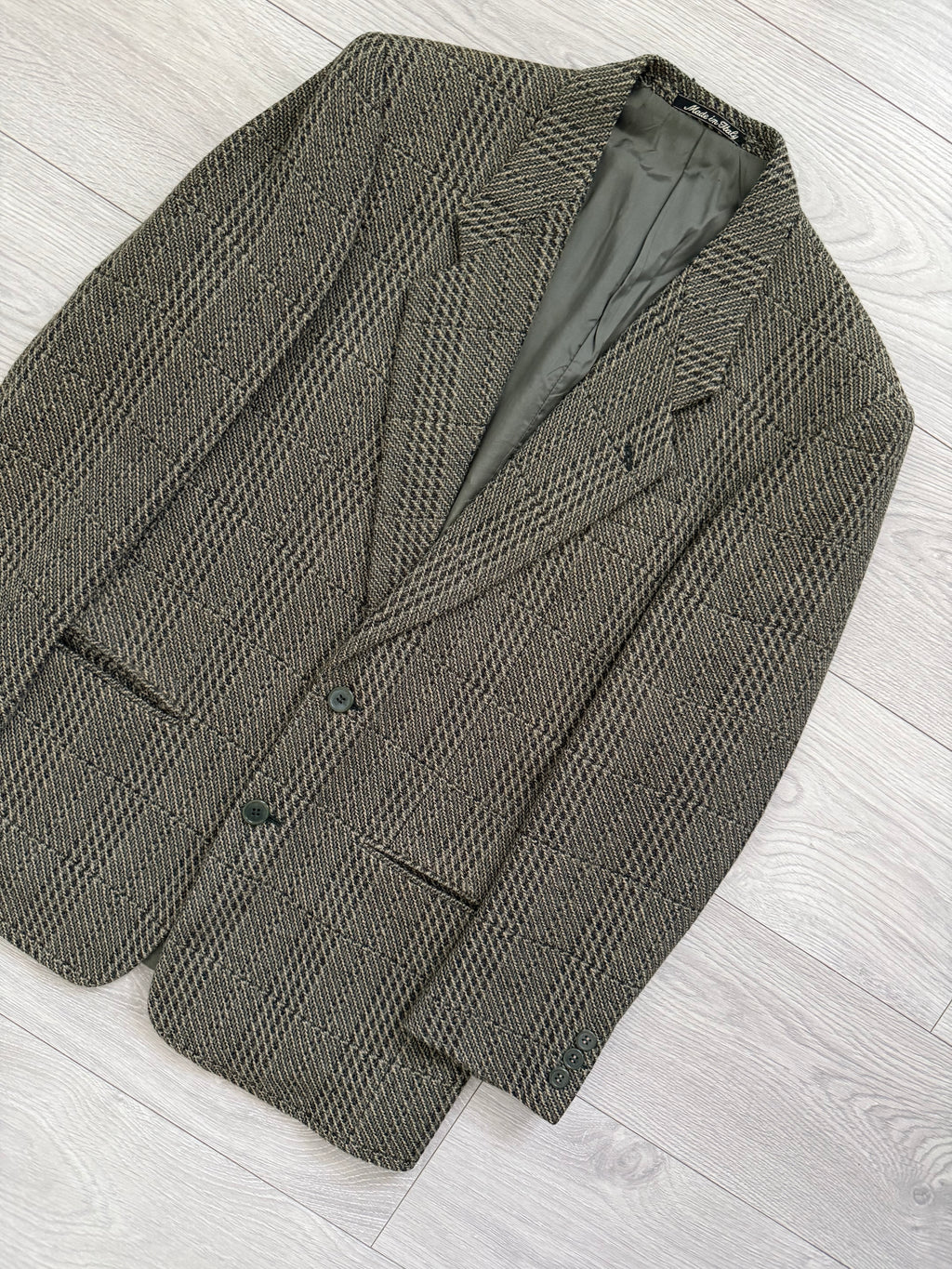 Giorgio Armani 1980s 2B Textured Wool Sports Jacket Blazer - Size S