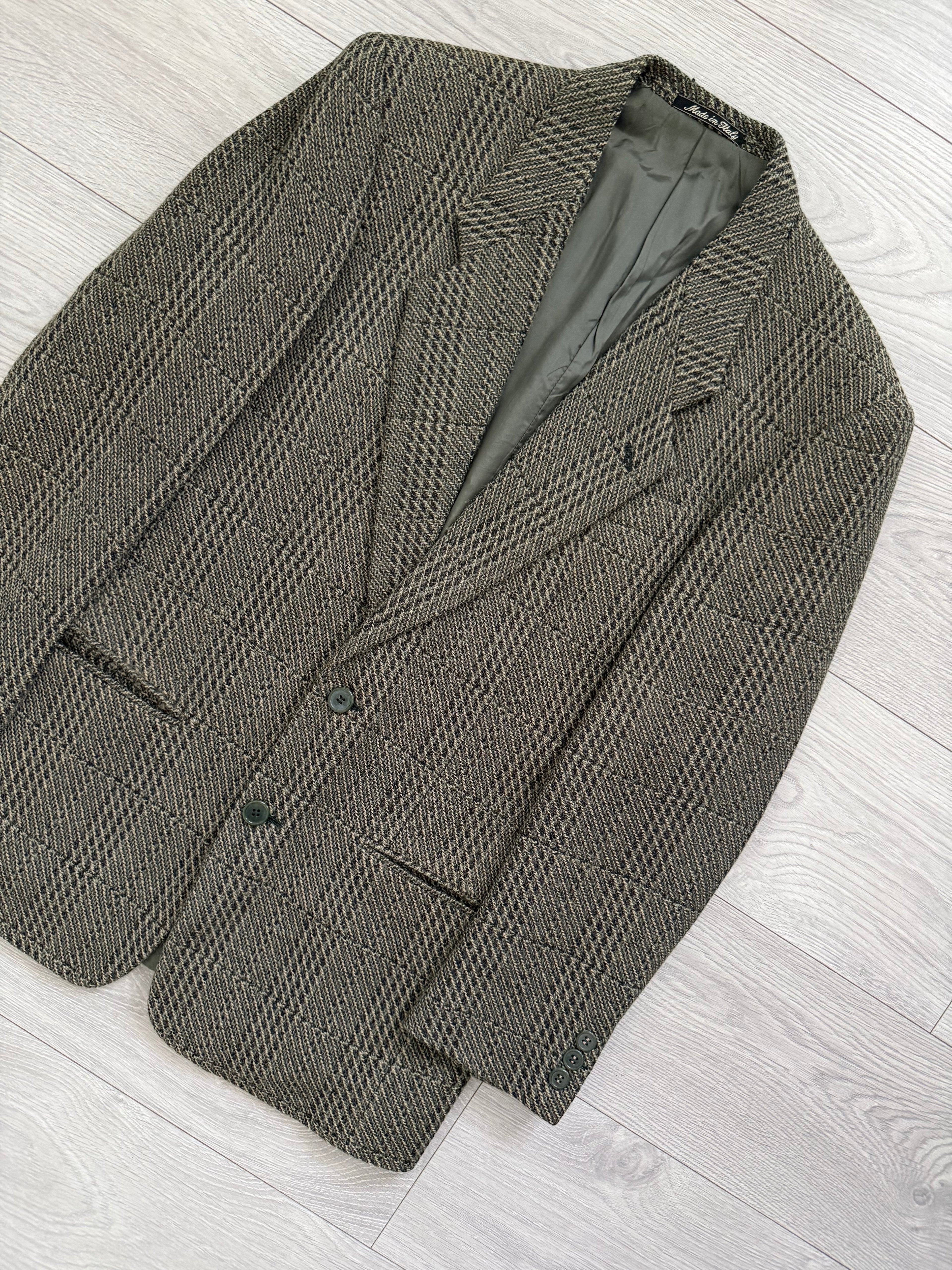 Giorgio Armani 1980s 2B Textured Wool Sports Jacket Blazer - Size S