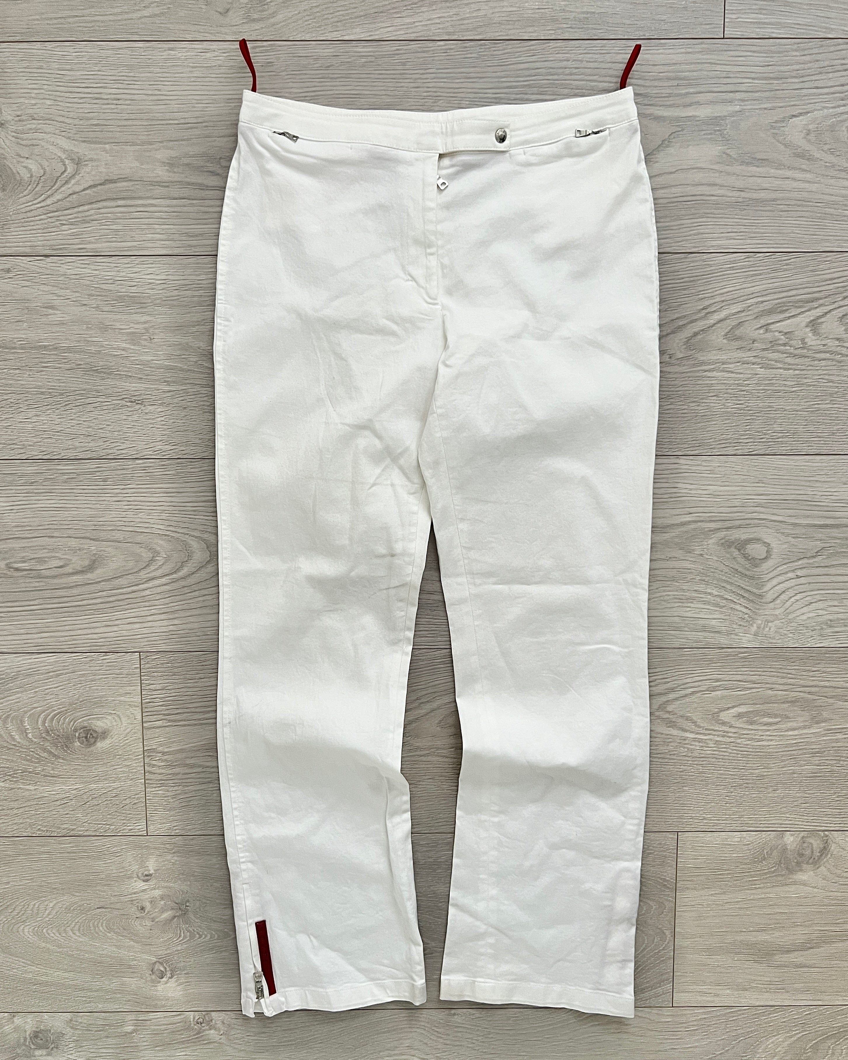 Prada Sport 00s Womens Red Tab Denim Trousers - Size 28