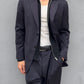 Armani 1990s Pleated 3B Striped Navy Wool Suit - Size M Jacket / 38" Waist