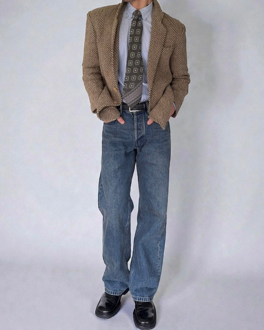 Prada 1999 Crepe Sole Square Toe Leather Chukka Boots - Size US9