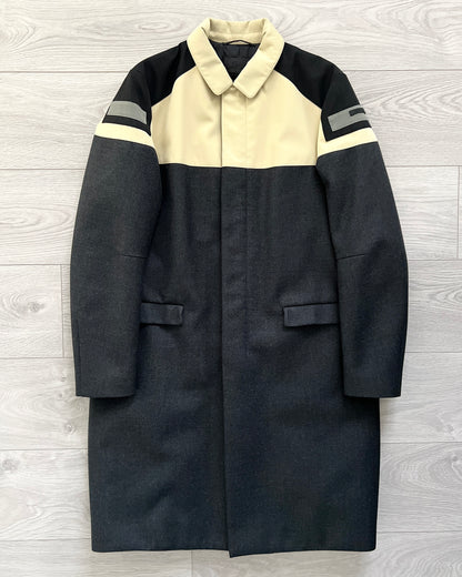 Prada FW2007 Colour-Block Padded Runway Coat - Size S