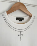 Jean Paul Gaultier 00s Cross Chain Print T-Shirt - Size S