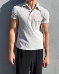 Giorgio Armani Jeans 1990s Towelling Polo Shirt - Size S