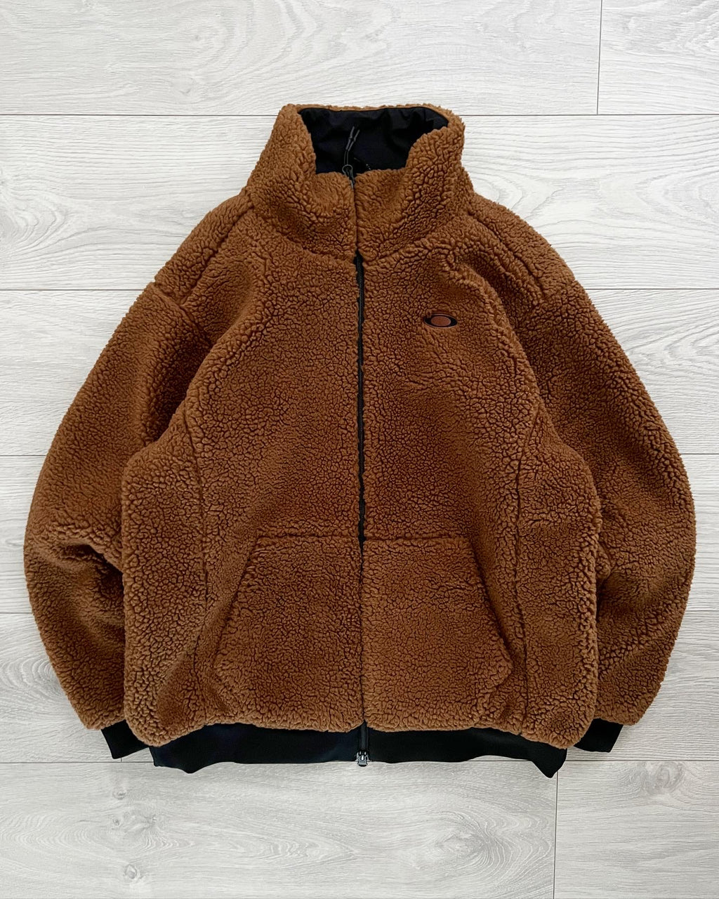 Oakley Boa Brown Fleece Jacket - Size XL