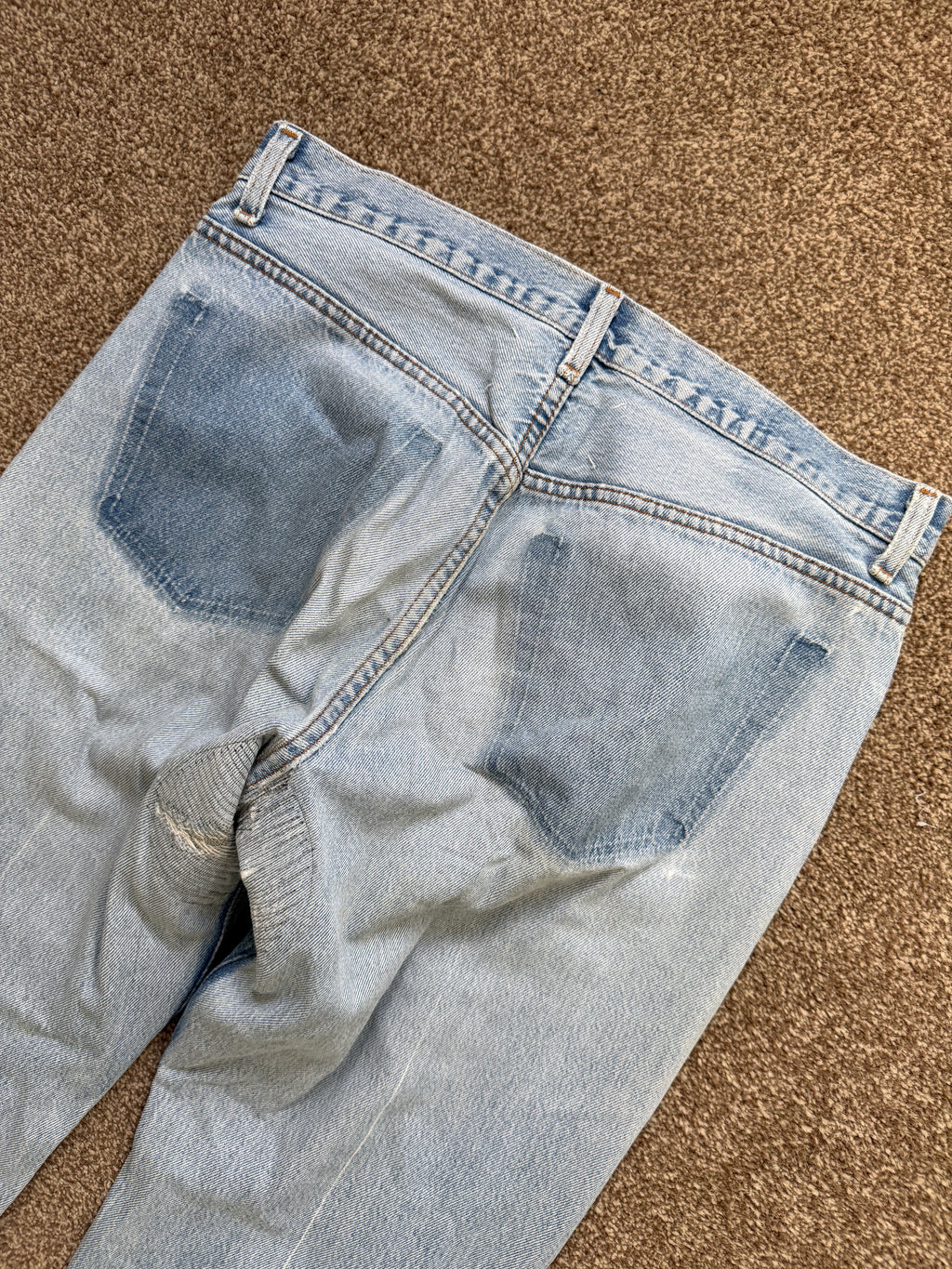 Maison Martin Margiela Artisanal Line (0)(10) AW1999 Re-Worked Panelled Denim Jeans - Size 32" Waist