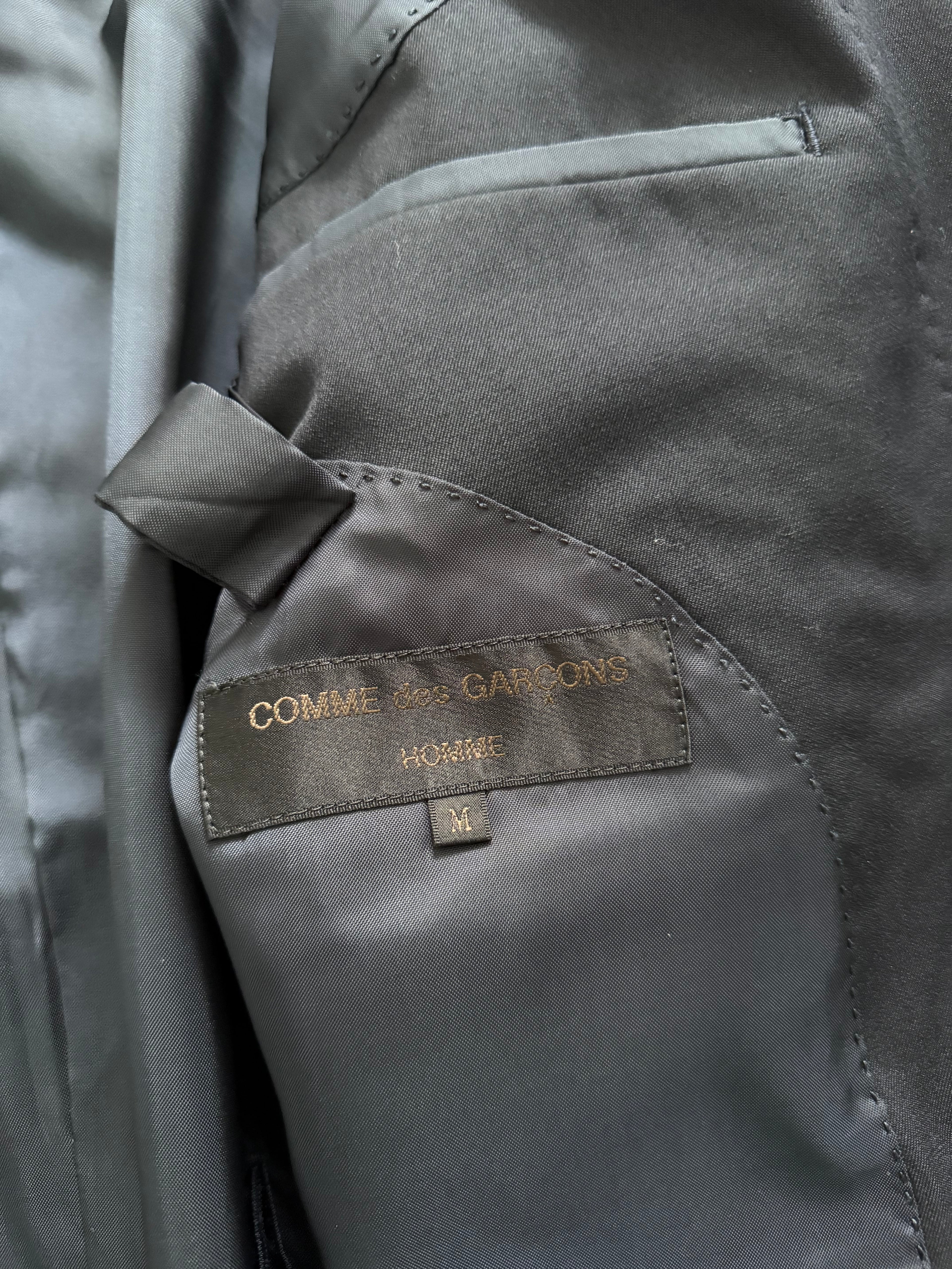 Comme Des Garcons Homme 1992 Double Breasted Pleated Wool Navy Suit - Size M Jacket / 30" Waist